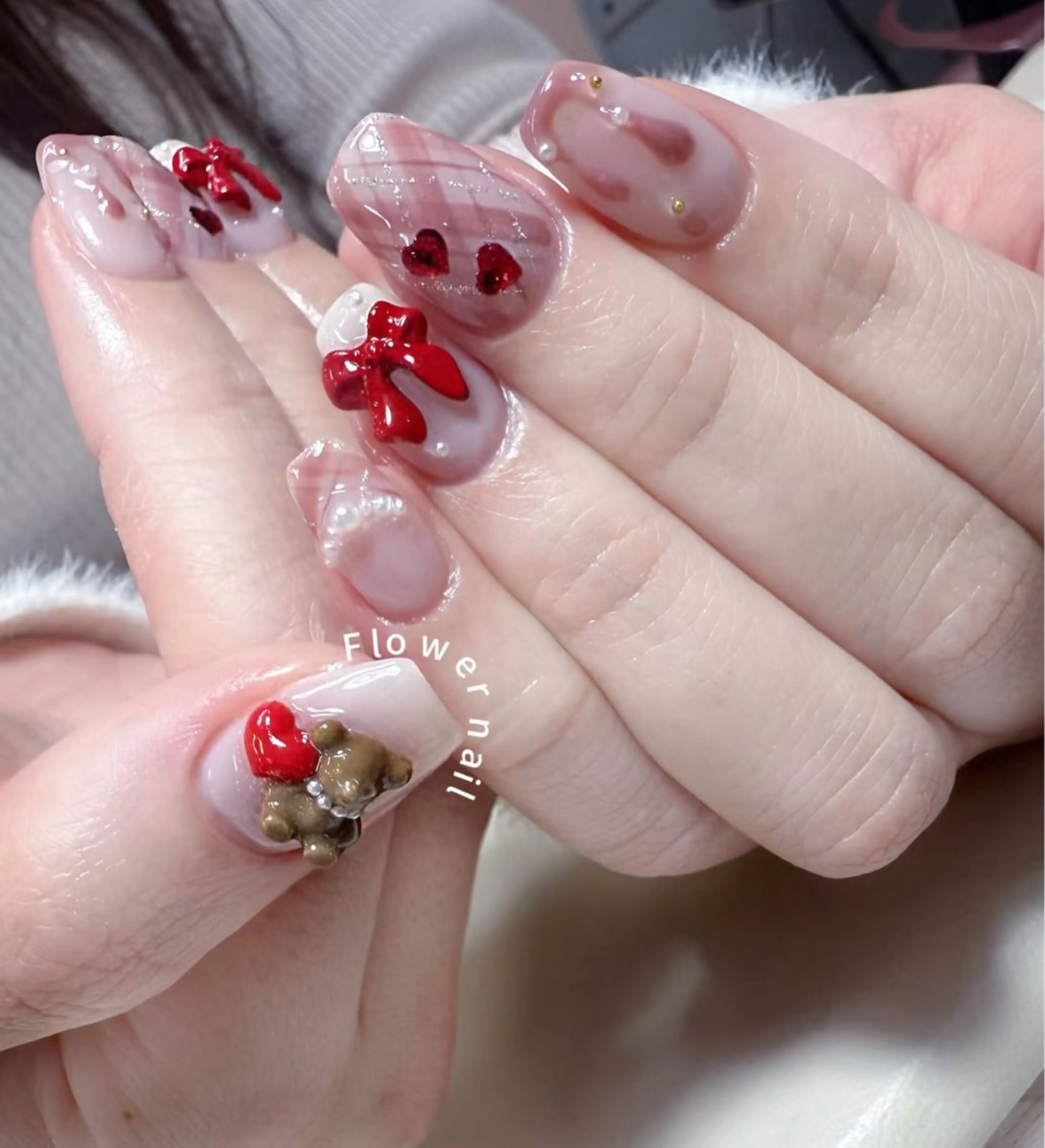 ネイル ハンドネイル ハンドケア flower nail salon所属・あや✨🆕 可愛い系長さだし専門のネイルデザイン