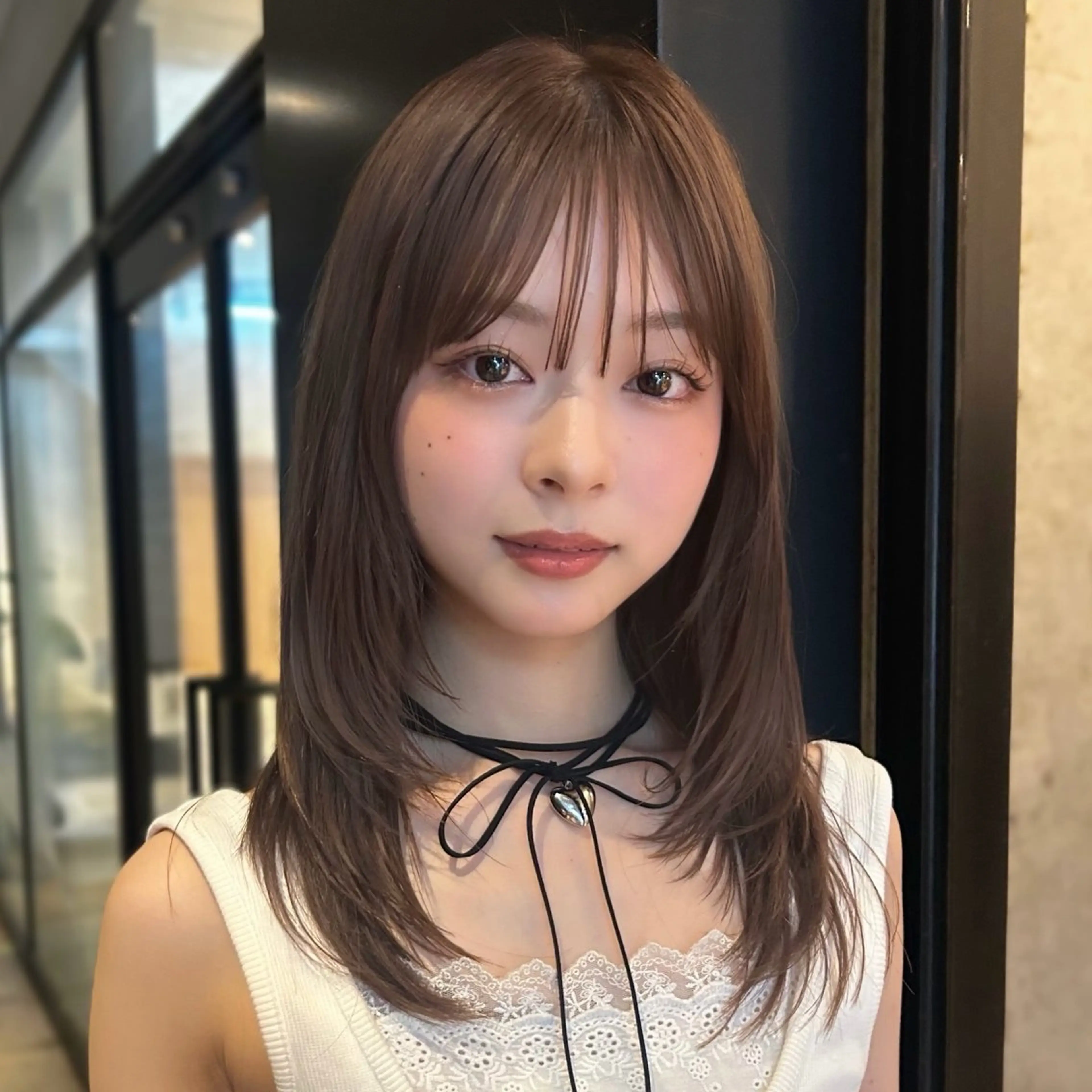 ミディアム ミディアムレイヤー レイヤーカット カット ヘアカラー トリートメント 🌸透明感/レイヤー / 栗林 彩🌸のヘアスタイル