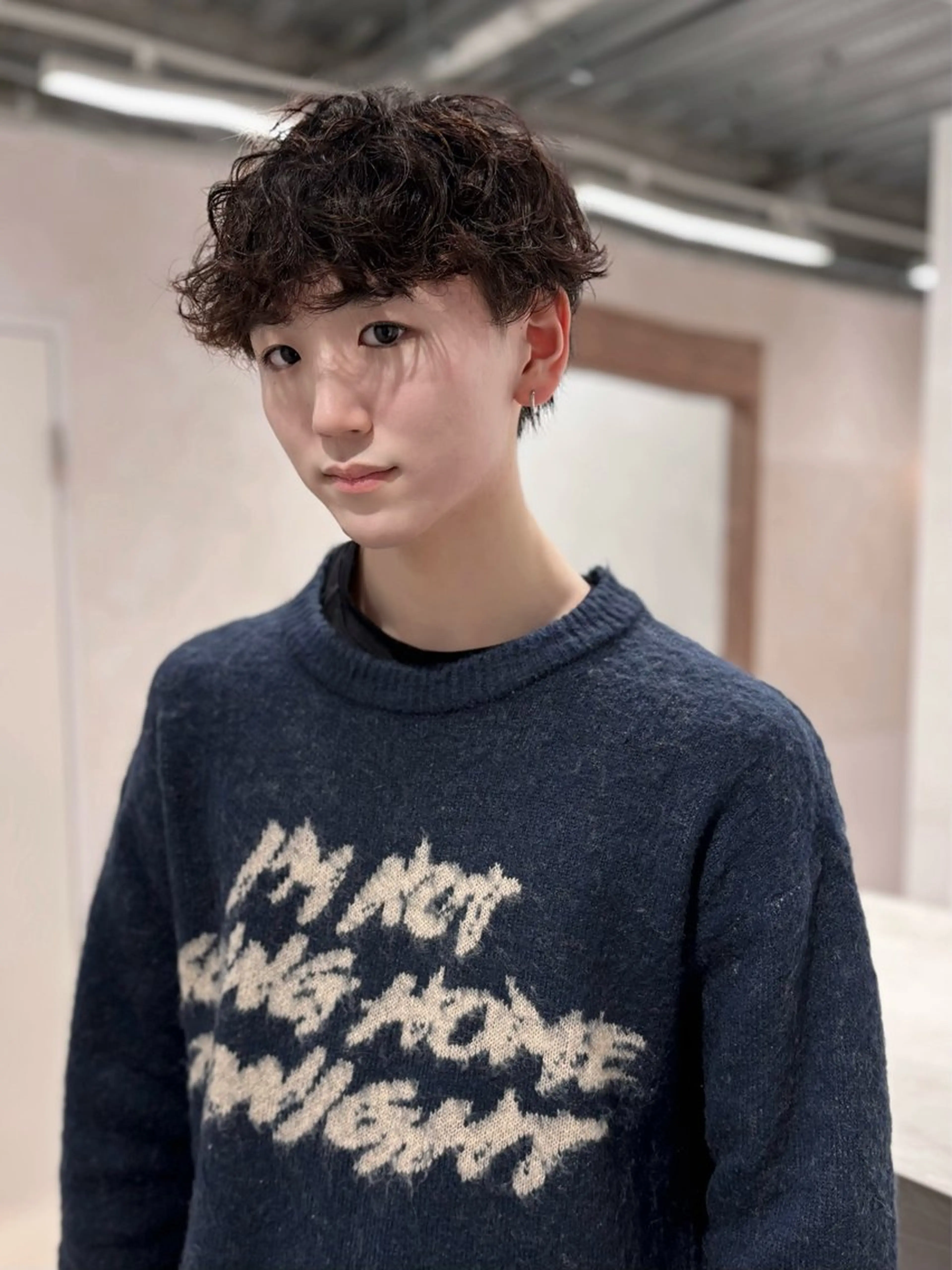 ショート くせ毛 garage.所属・吉田 慎冴/メンズパーマのヘアスタイル