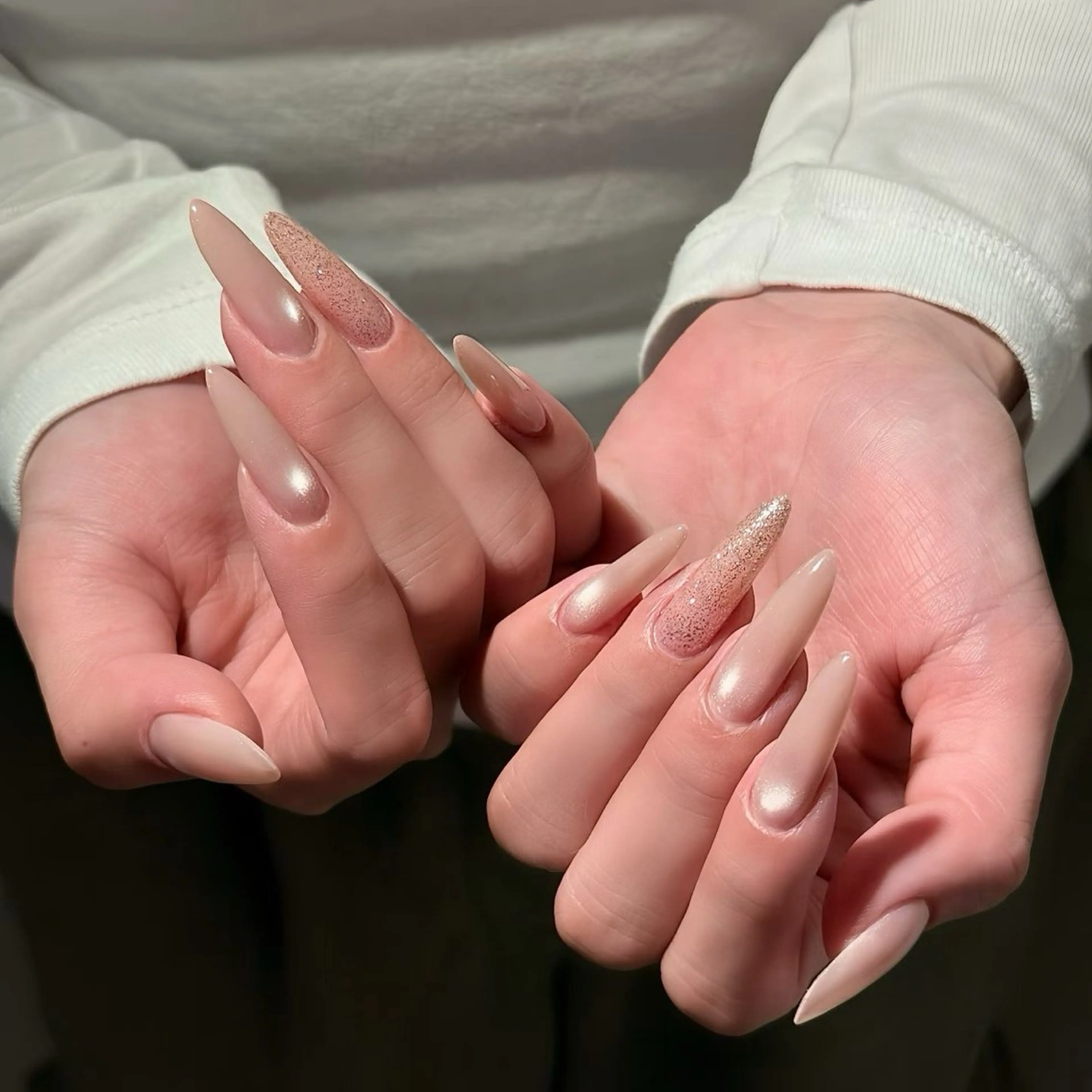 ネイル アートネイル チークネイル 長さ出し フレンチネイル ジェルネイル ハンドネイル ハンドケア 🦋Yumi Nail🦋ニノのネイルデザイン