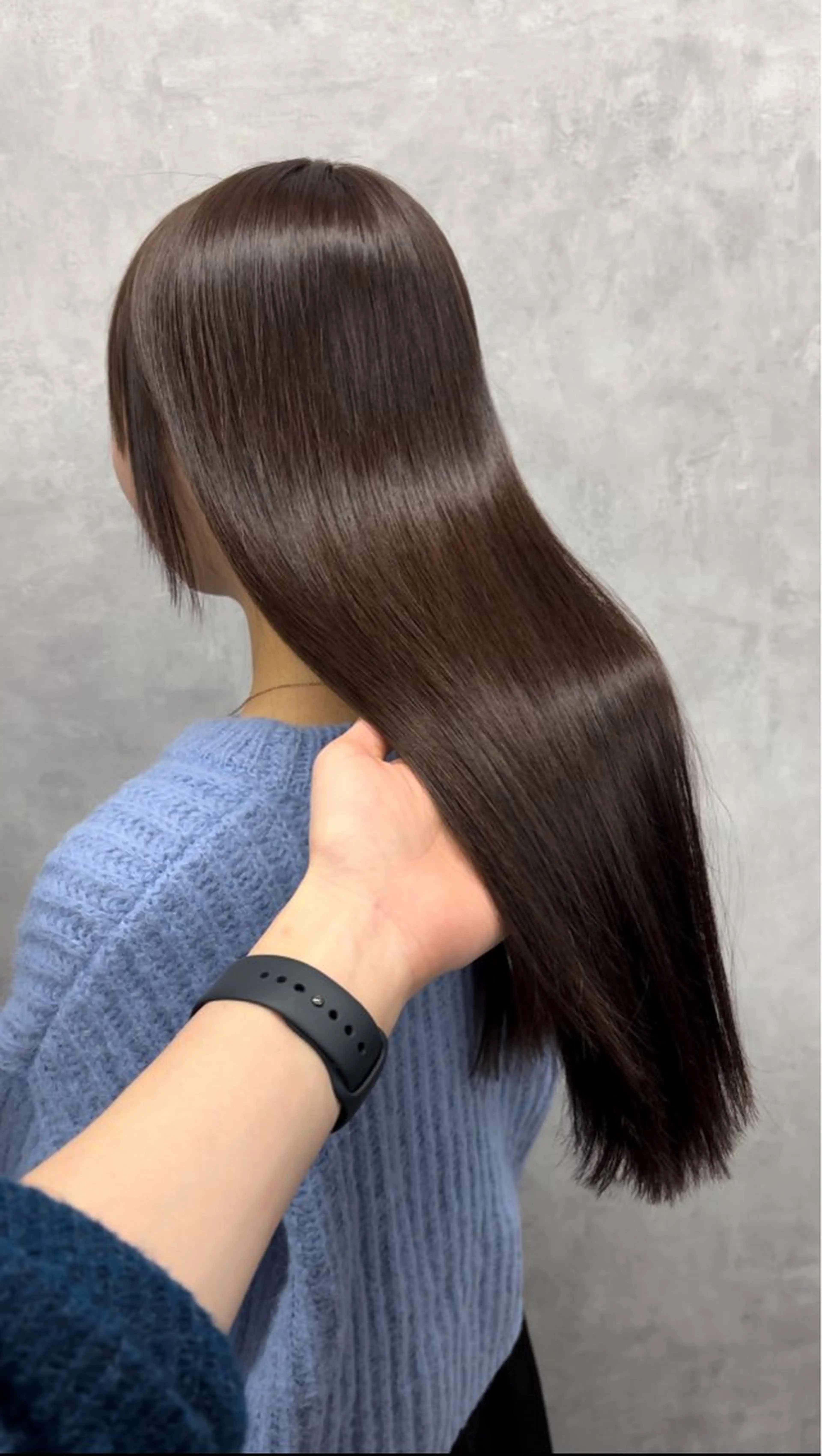 セミロング カット ヘアカラー トリートメント NUMBER 天王寺YUYAのヘアスタイル