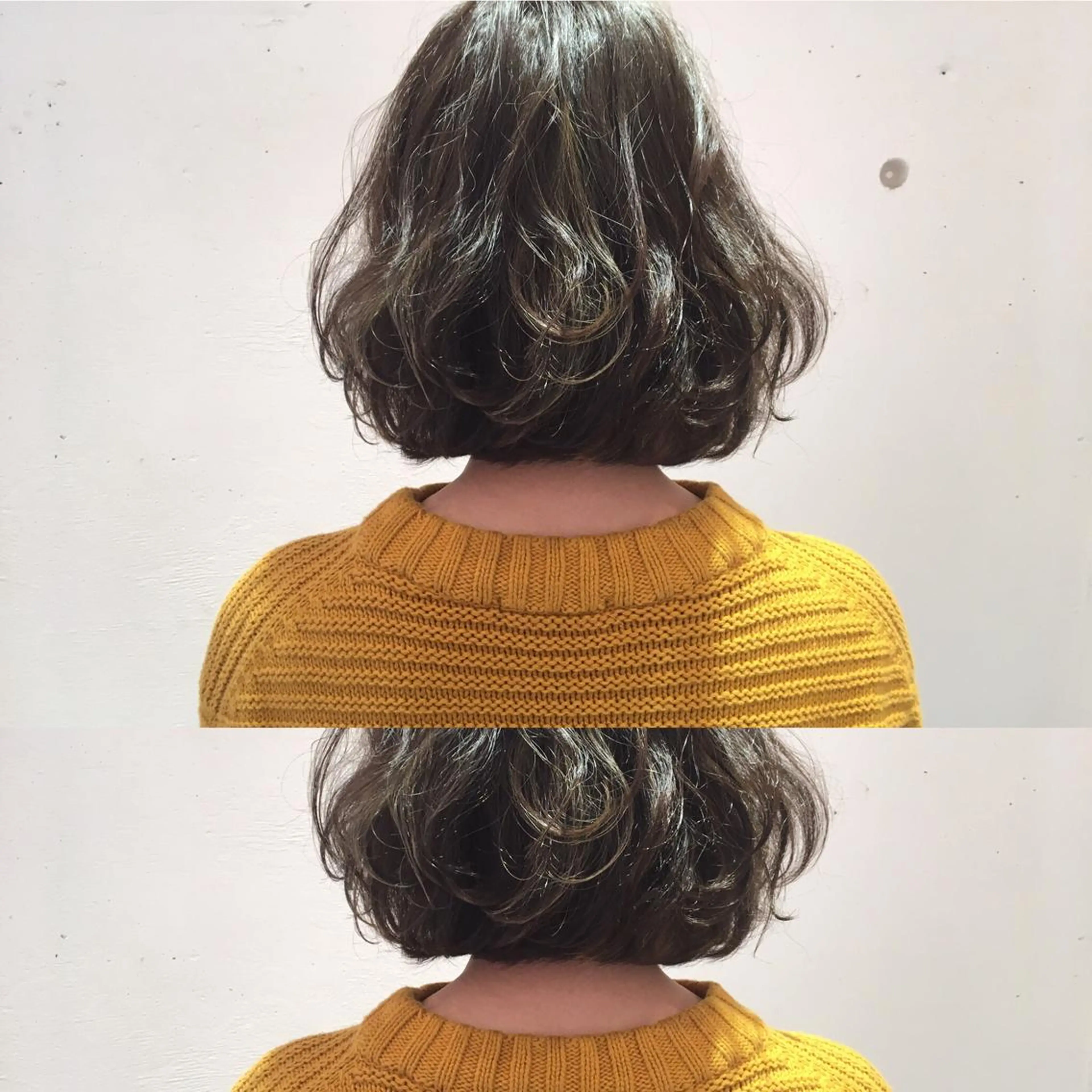 ミディアム カラー パーマ THE DAY所属・AKI HASHIMOTOのヘアスタイル