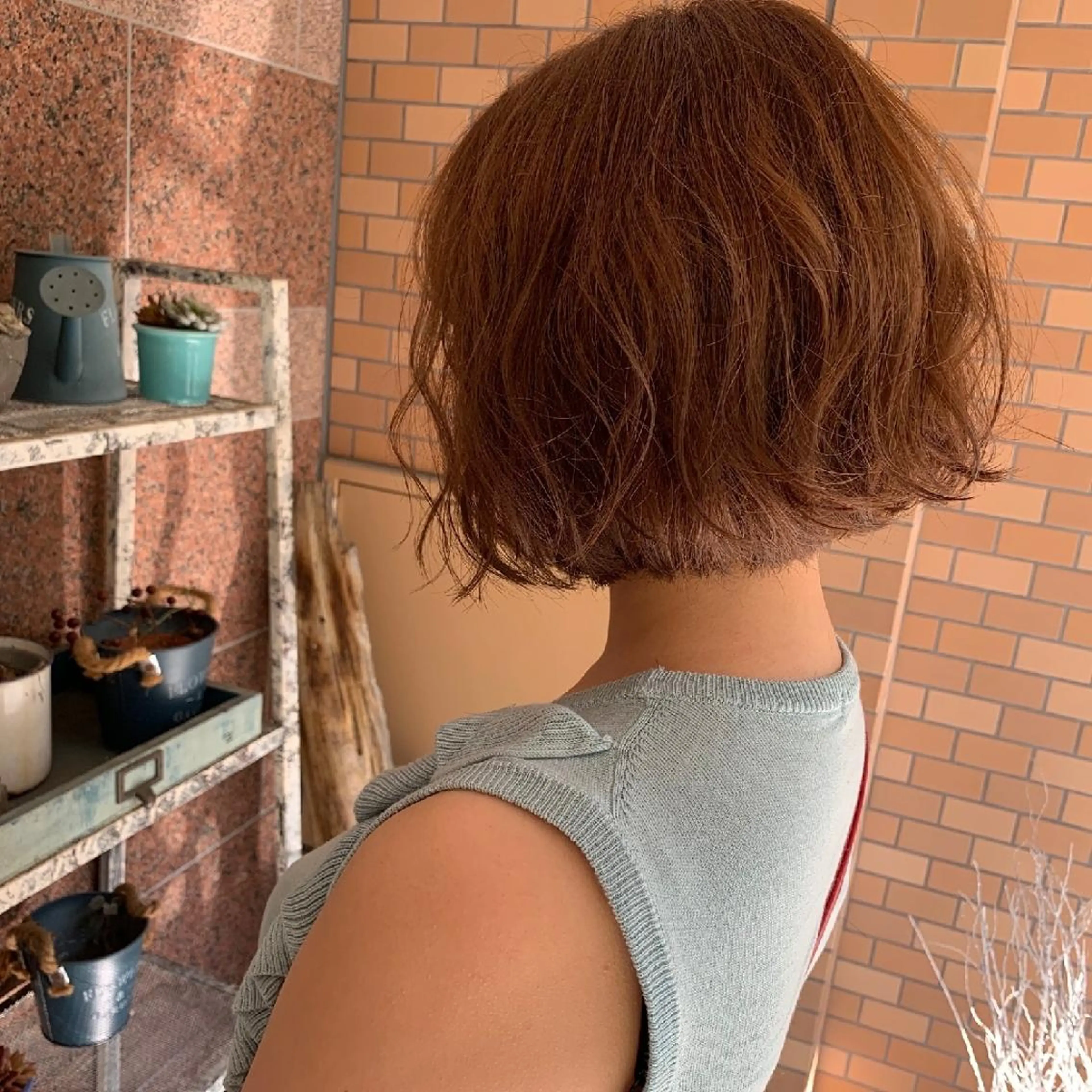 ミディアム カラー ヘアアレンジ マツエク・マツパ ブラウンカラー 透明感カラー カラーマツエク ナチュラル Roa所属・🪞🫧豊田美優/ まつげパーマ🫧🪞のマツエク・マツパデザイン