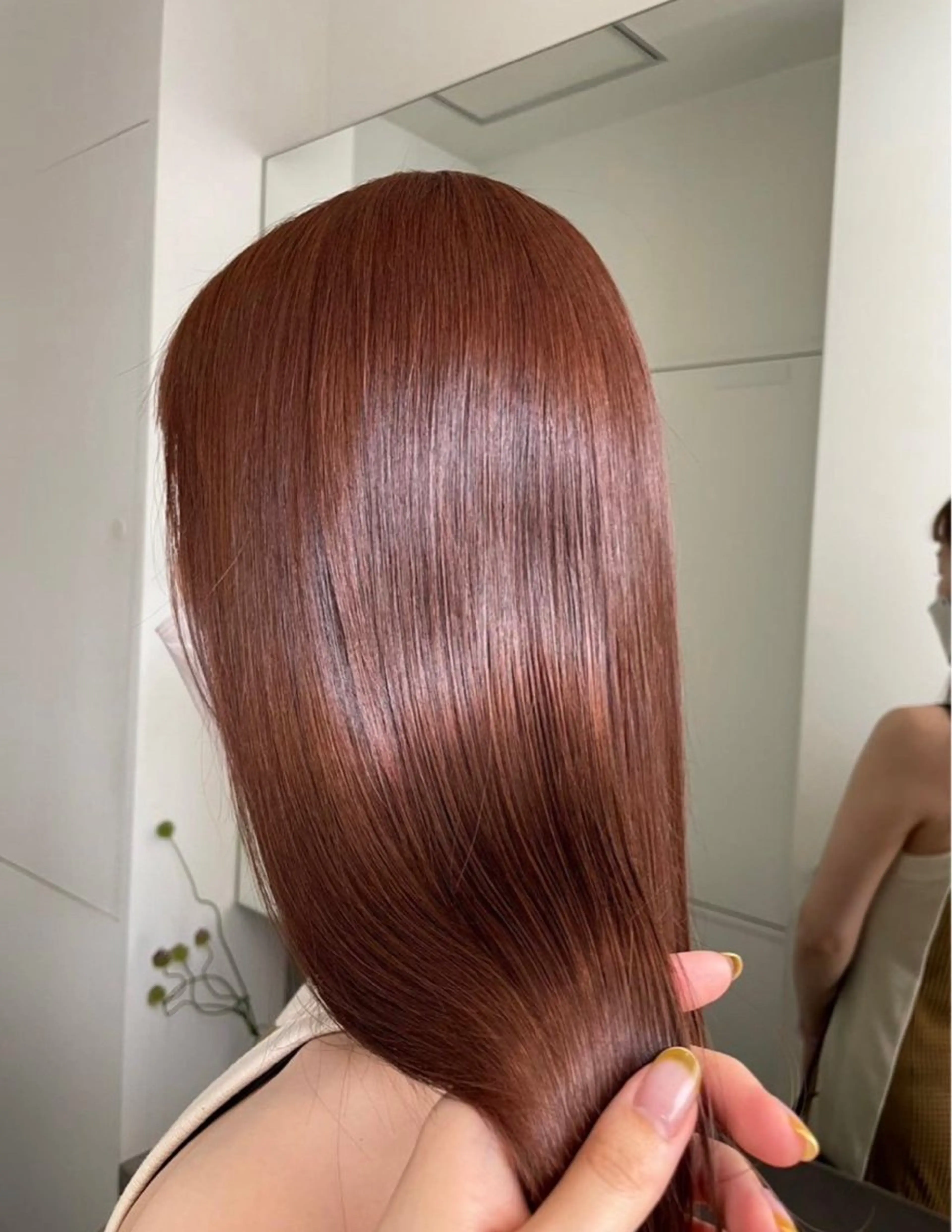 セミロング パーマ 縮毛矯正 酸性ストレート ストレートパーマ 原宿/ケパーマ 🧺ユウマのヘアスタイル