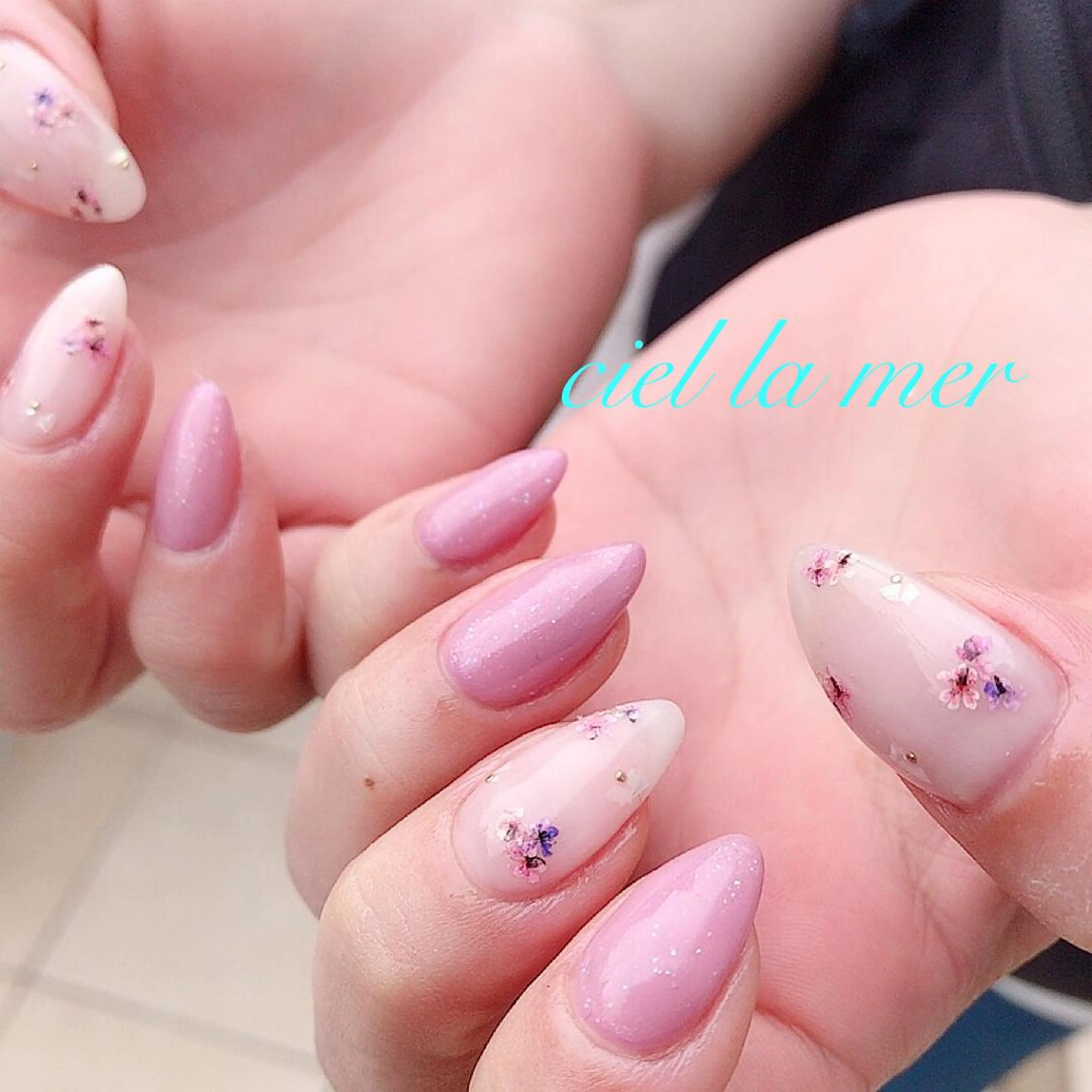 ネイル ハンドネイル フットネイル ciel la merのネイルデザイン