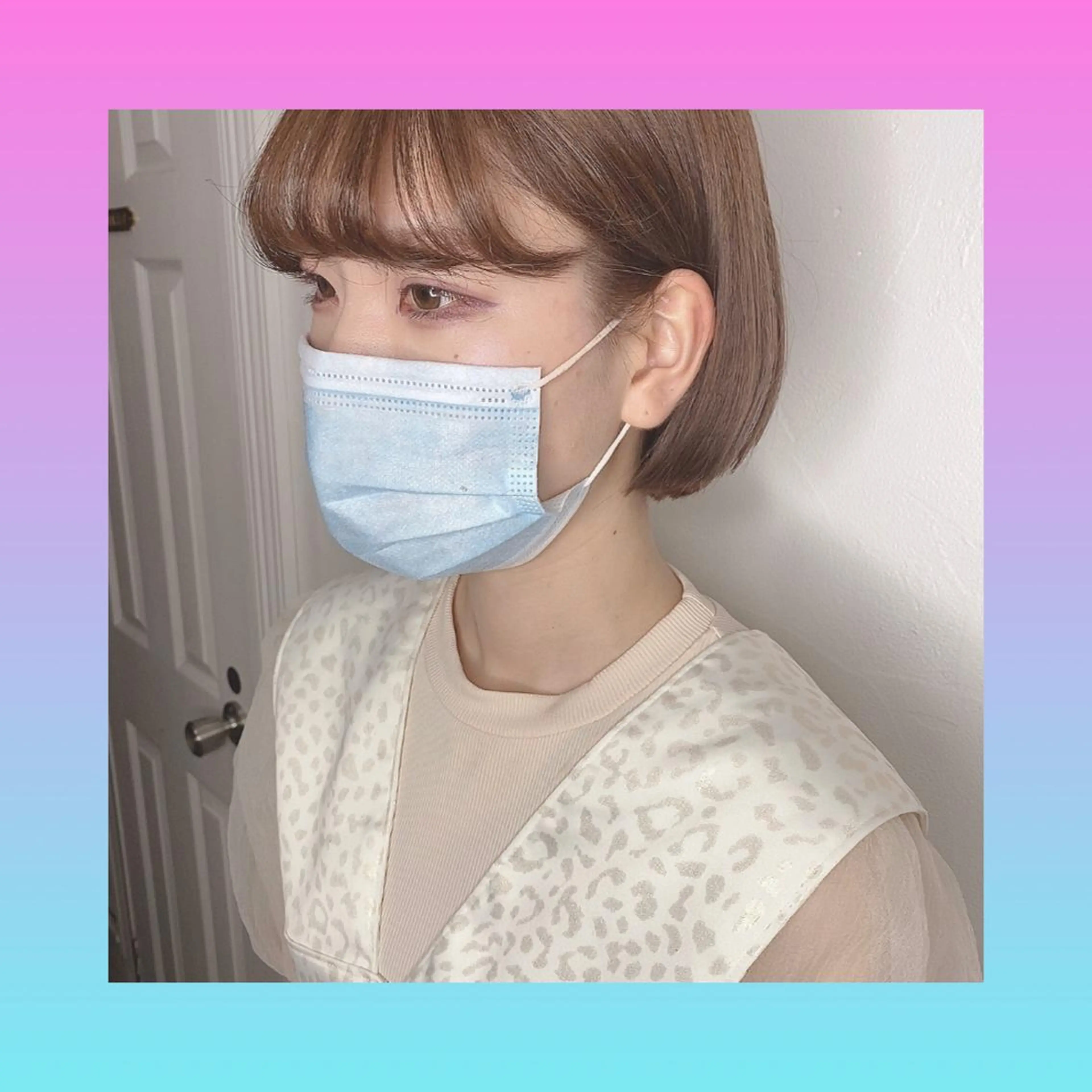 ショート カラー ヘアアレンジ 韓国レイヤーカット/ 儚げカラーチナツのヘアスタイル