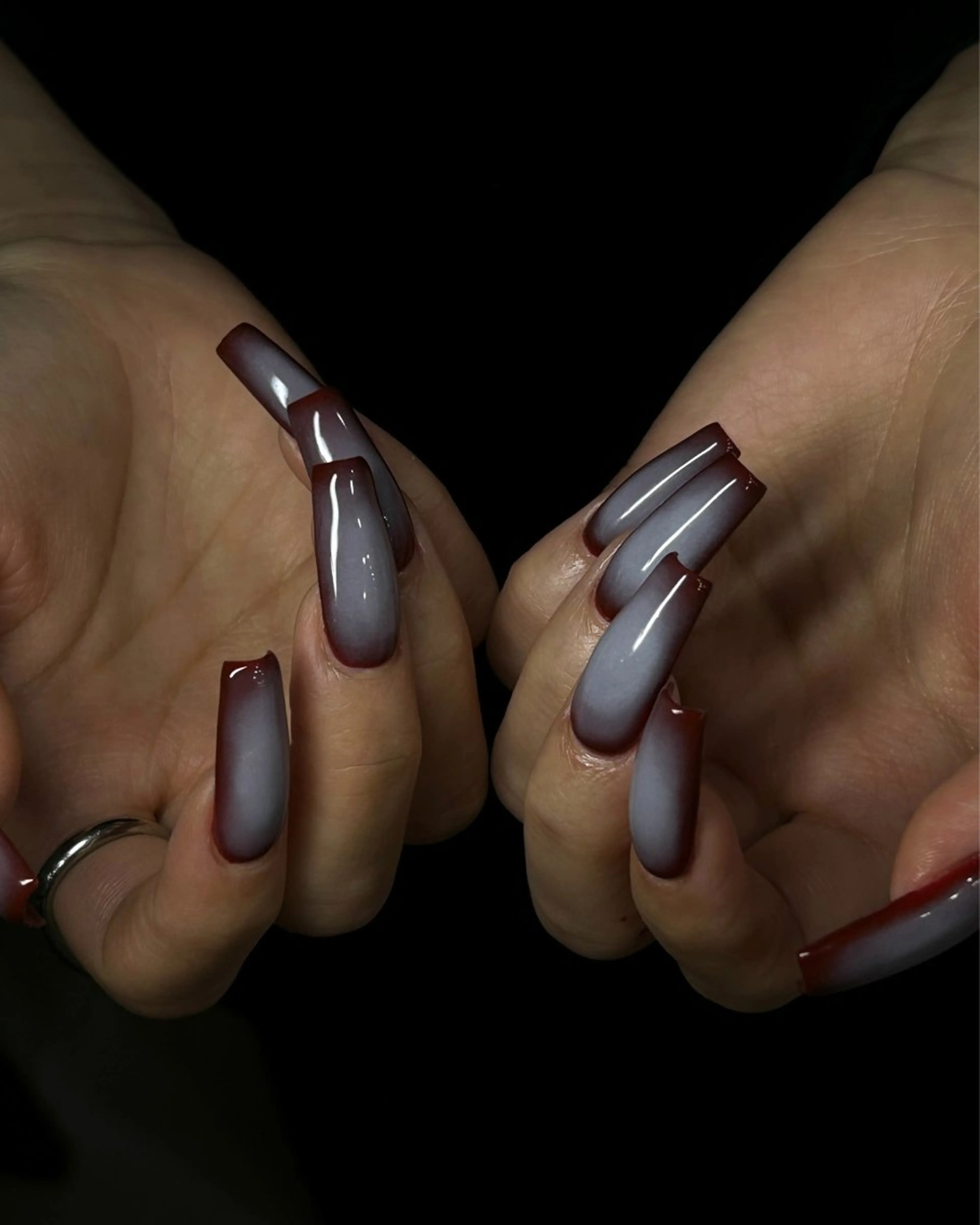 ネイル ハンドネイル Haluca 長さ出し🍀のネイルデザイン