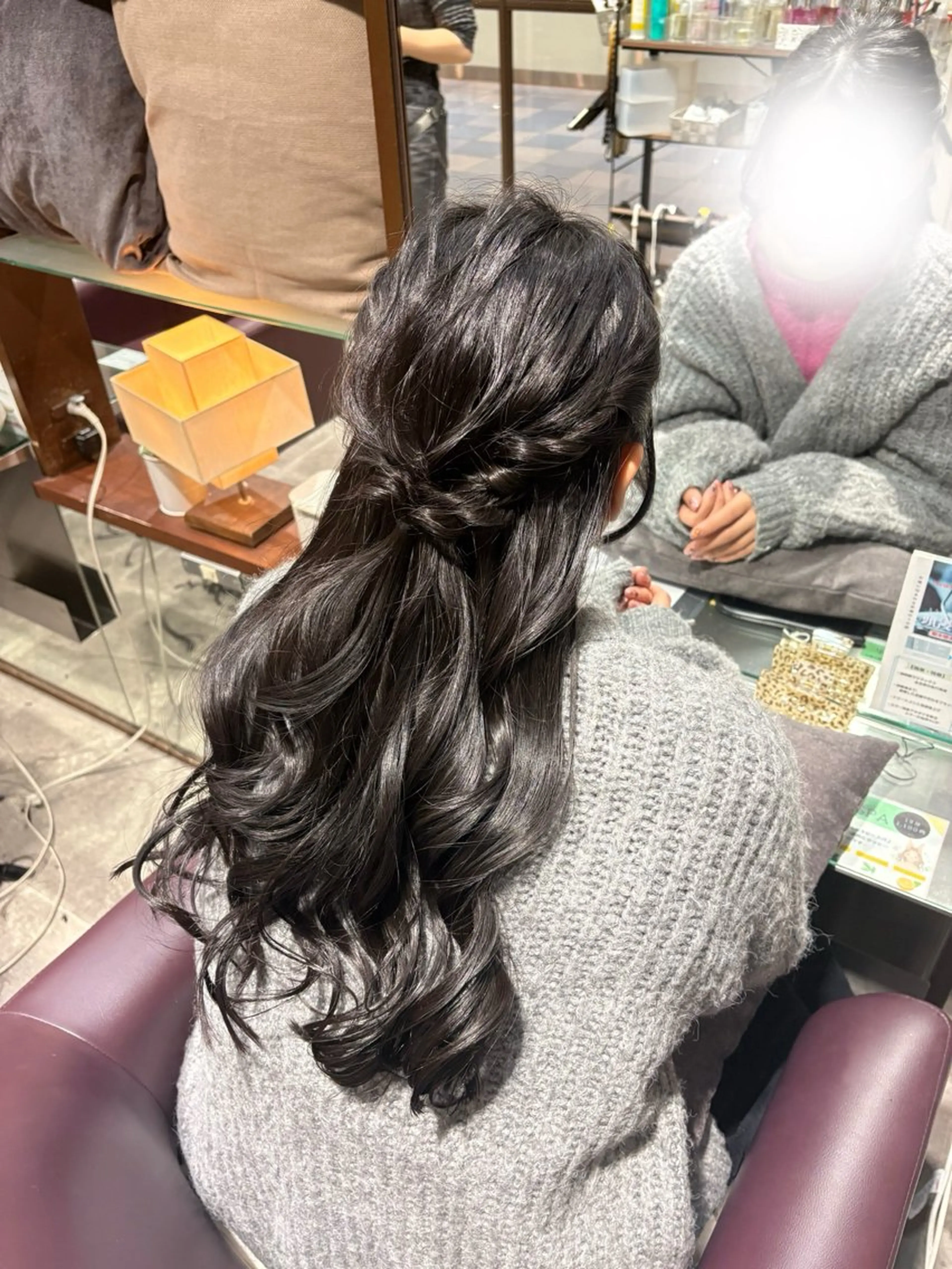 ヘアアレンジ ハーフアップ ヘアセット LaBless あべのキューズモール所属・ヘアセット/艶カラー /まつげパーマ/りおのヘアスタイル