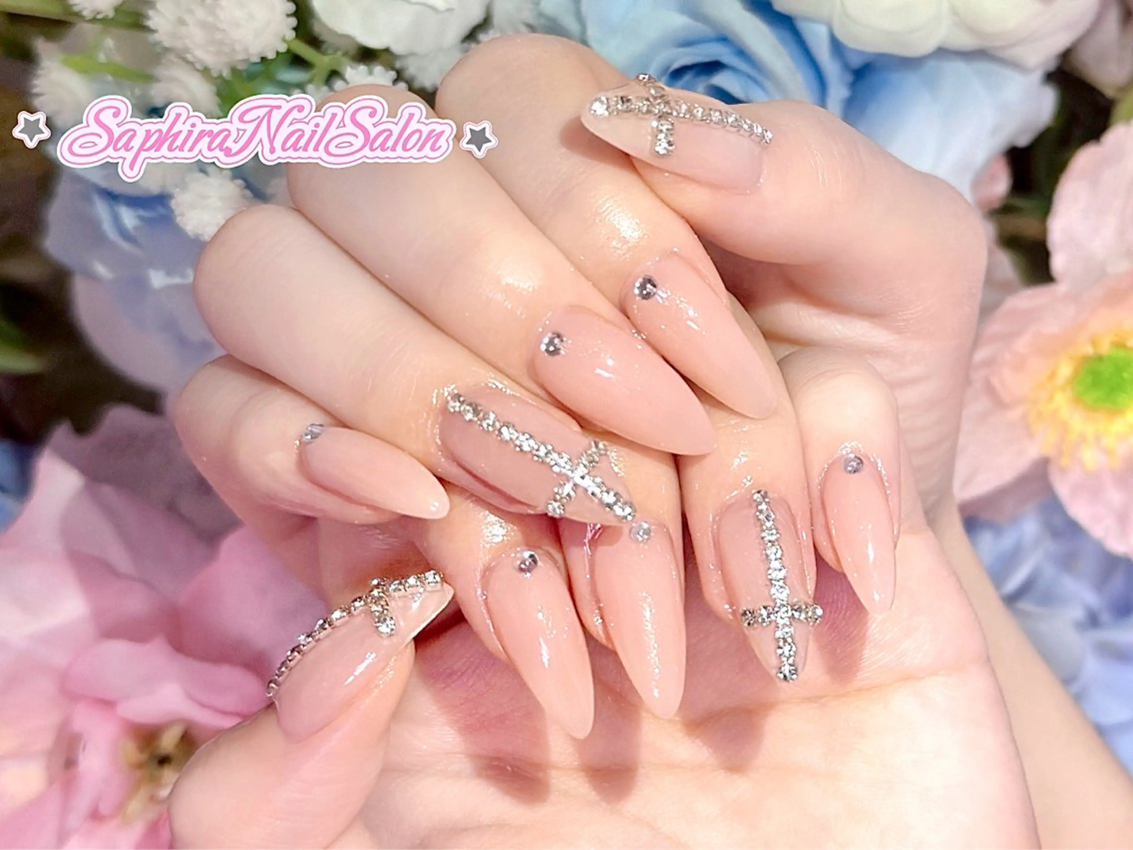 カラー ハンドネイル Saphiraネイル サロン錦糸町のネイルデザイン