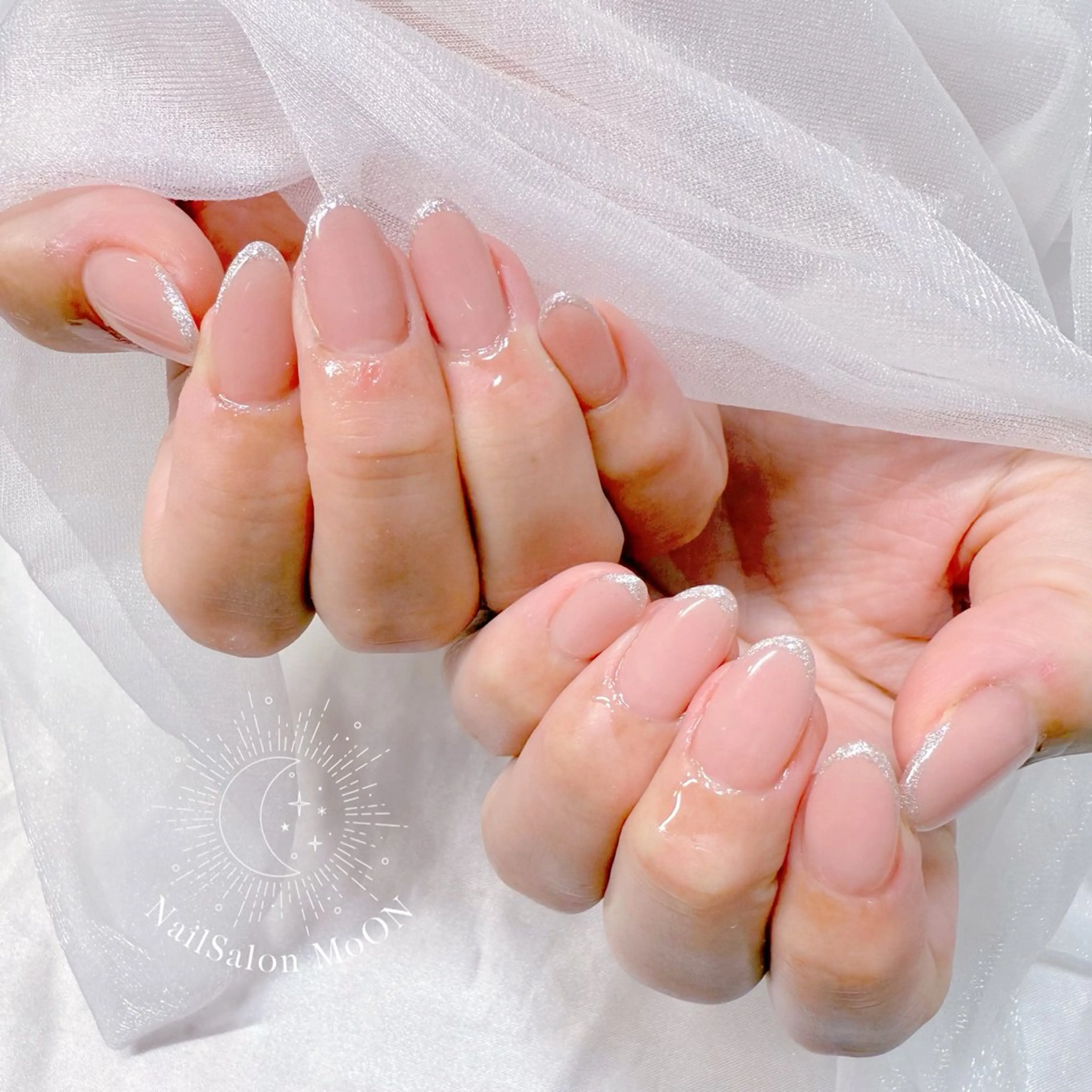 ネイル ラメ(グリッター) ハンドネイル ハンドケア MoON...❤︎ MeGuのネイルデザイン