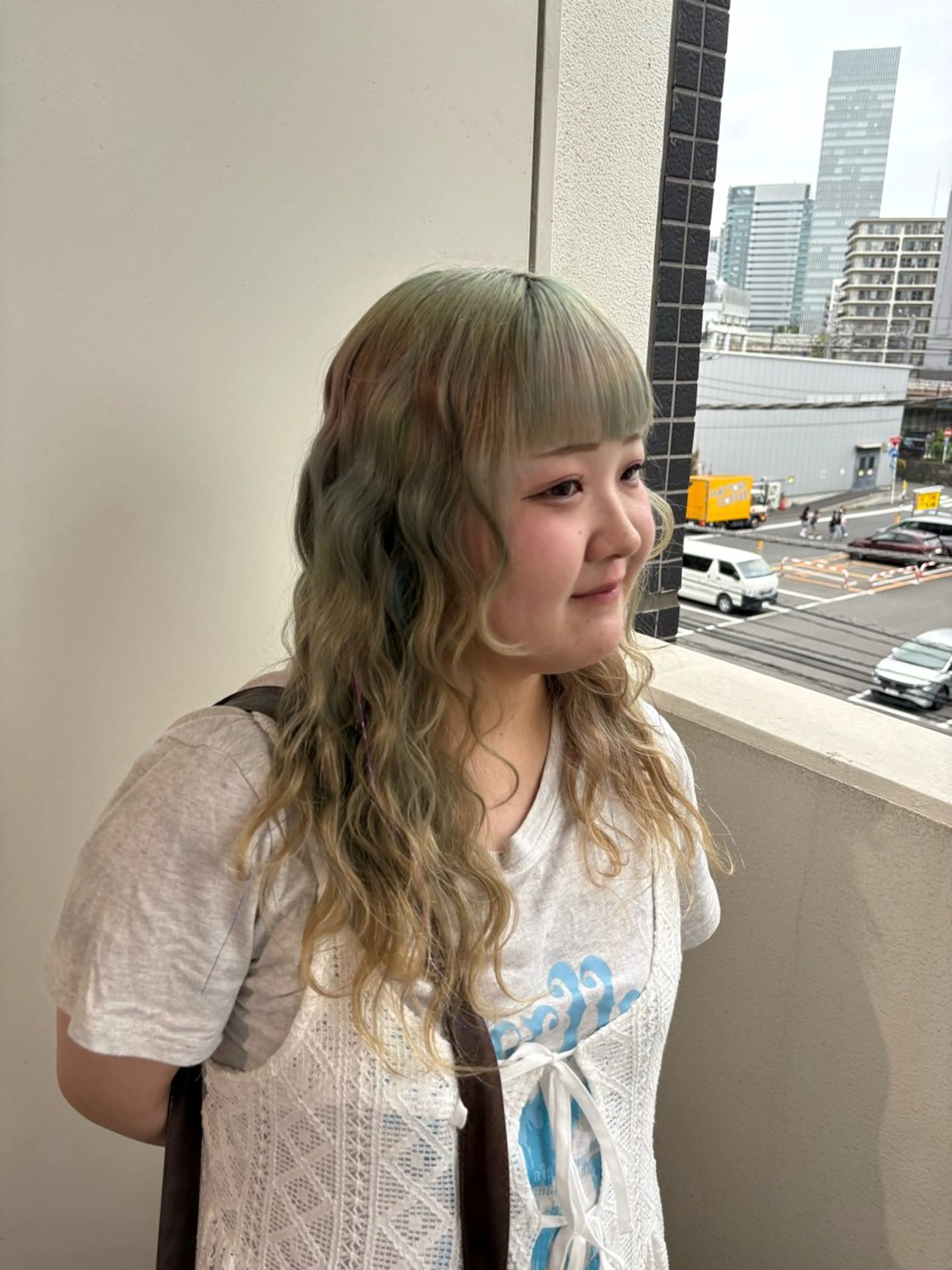 セミロング セミロングパーマ 🧵個性派/横浜パー マ/暖色/ミミのヘアスタイル