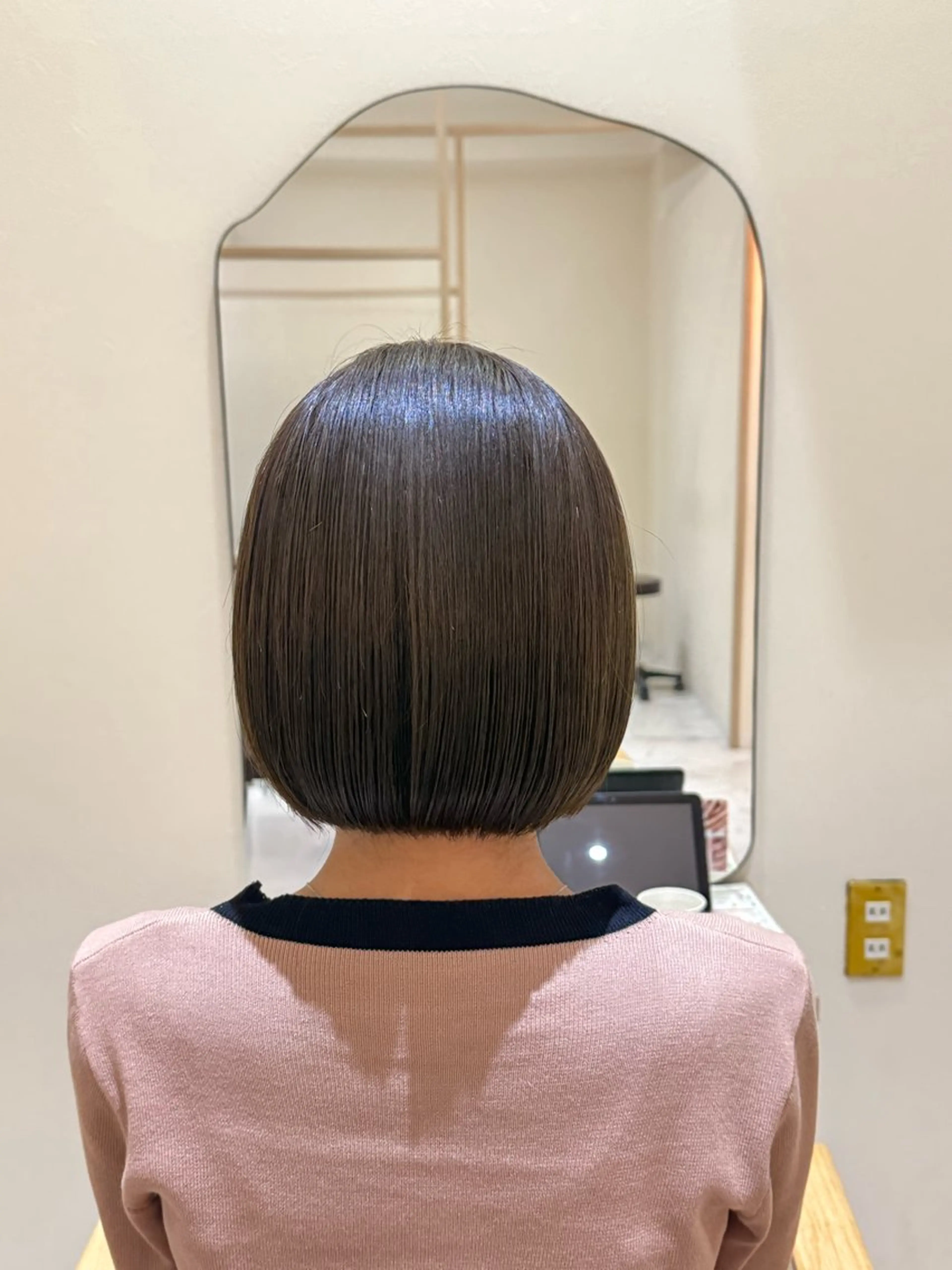 ショート ボブ ヘアカラー トリートメント 【ボブ/透明感カラー 】🎀上村美緒🎀のヘアスタイル