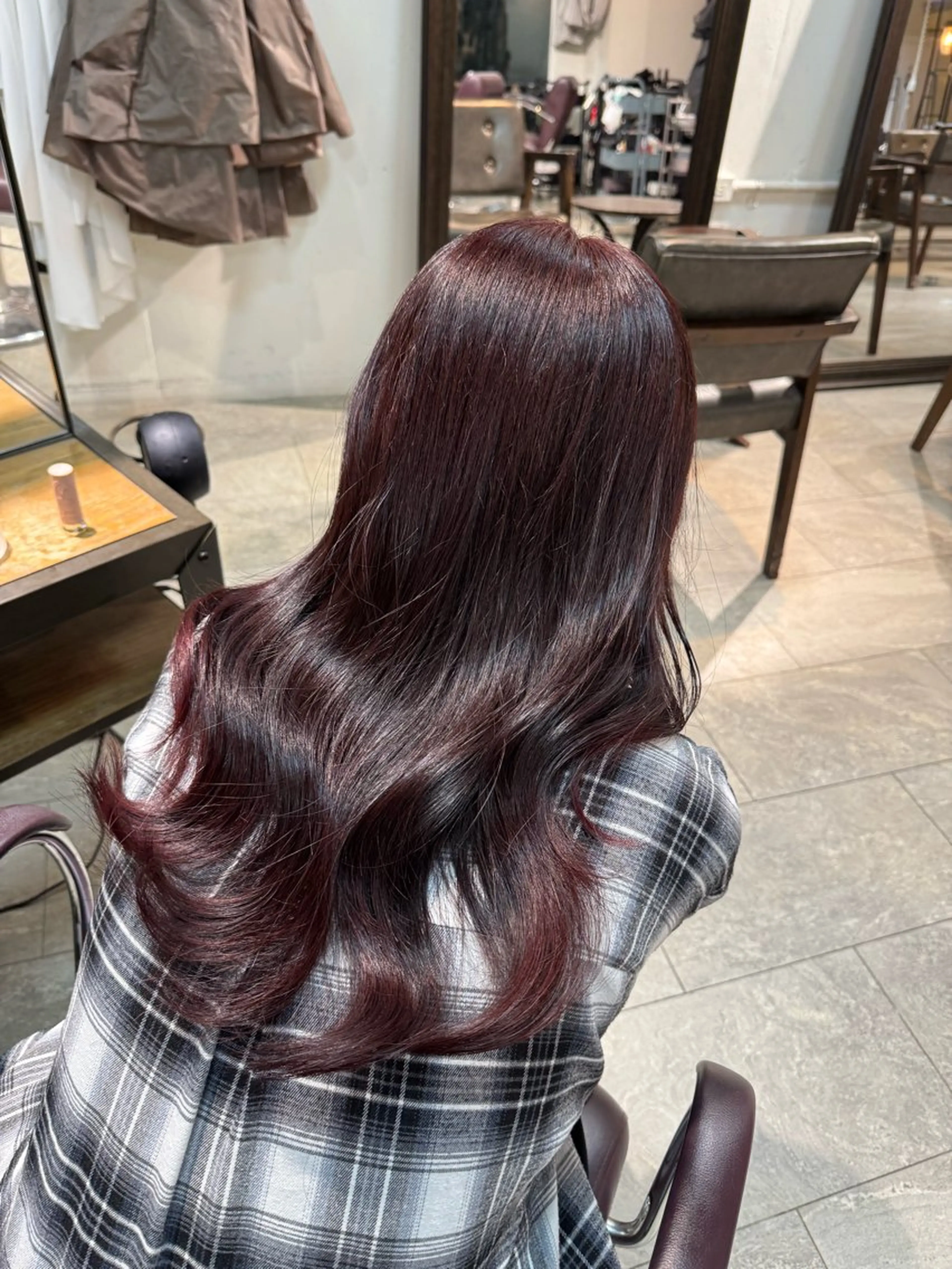 ロング カラー ヘアカラー 🩵ྀིハイトーン みほ🎀🫐のヘアスタイル