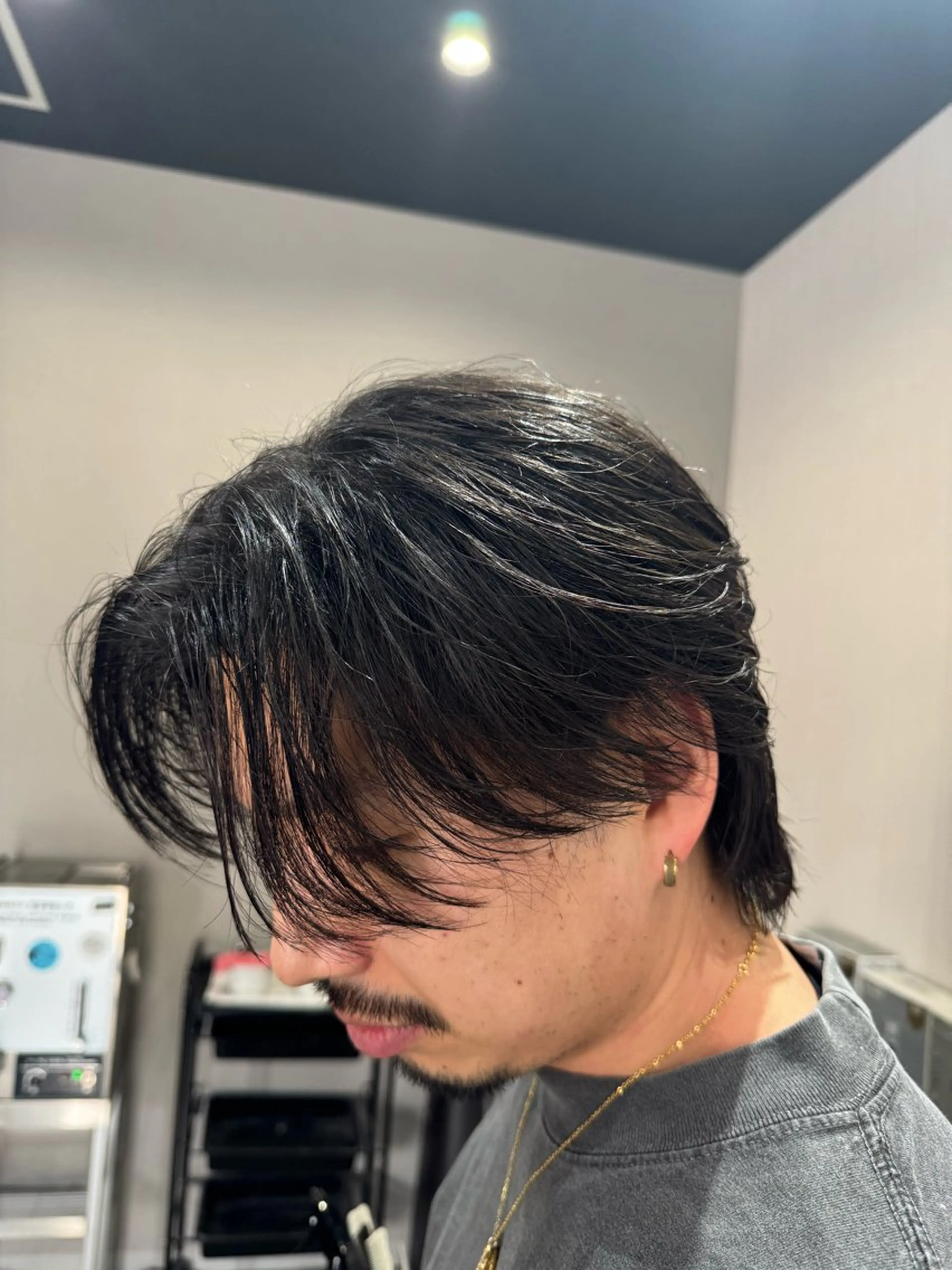 ロング メンズ 刈り上げ メンズウルフカット ウルフカット カット ヘアセット 294 BARBER’s Store所属・髙橋 ニ之助のヘアスタイル