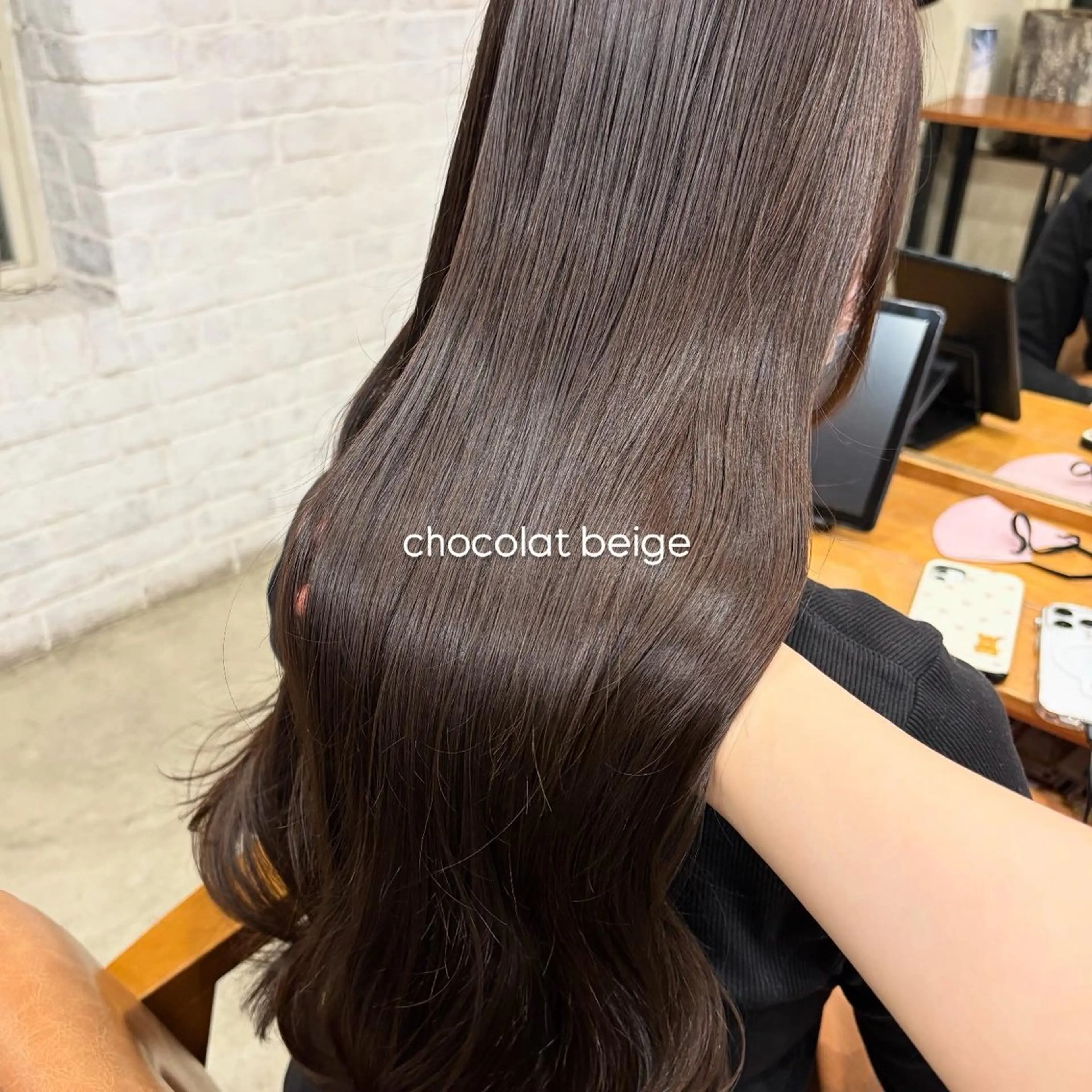 ロング カラー カット ヘアカラー トリートメント blink所属・暖色/ブラウン/ 透明感/ゆうかのヘアスタイル