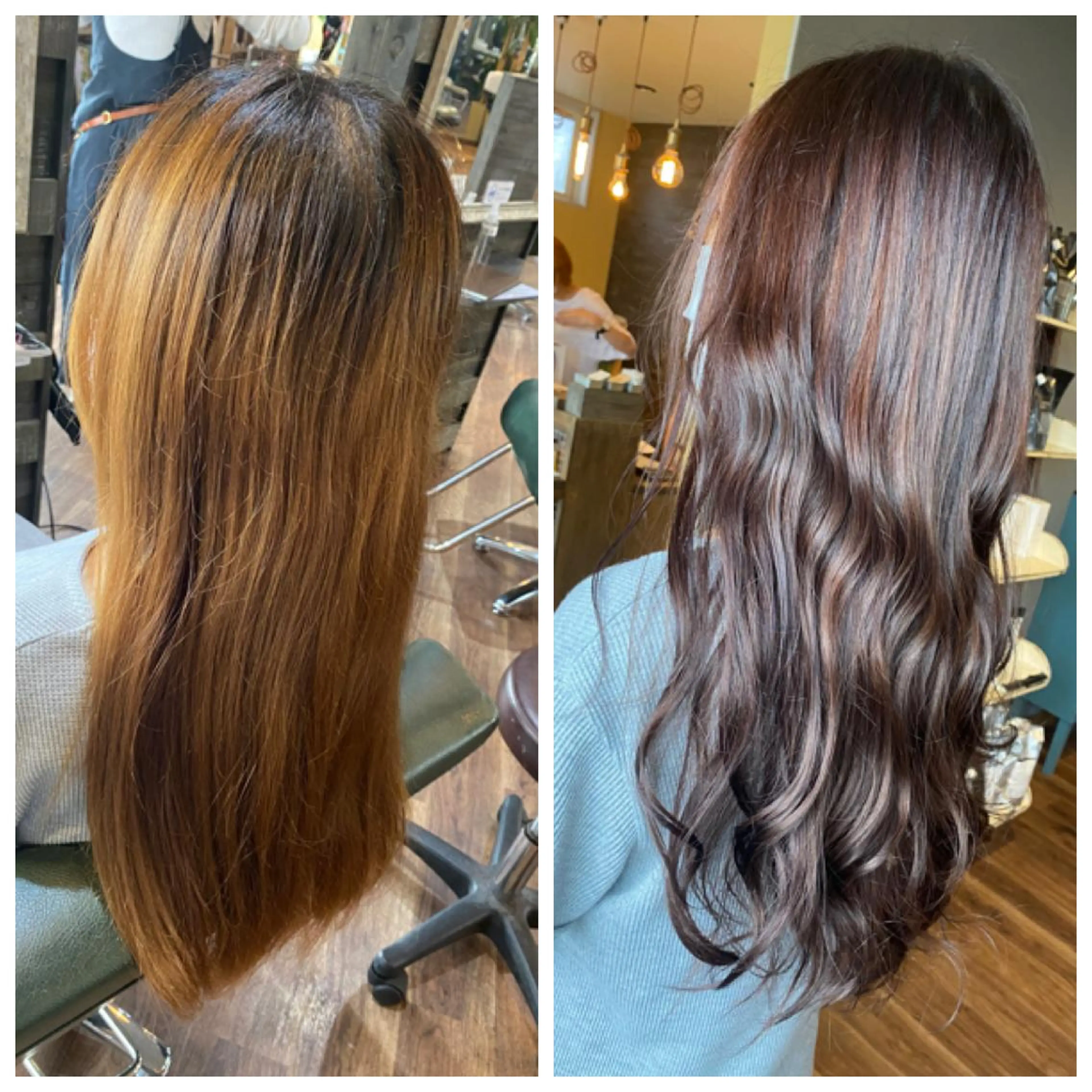 ロング カラー グレージュ ラベンダーカラー ラベンダーグレージュ ラベンダーグレー ハイライト/インナー /ブリーチ/レイヤーのヘアスタイル