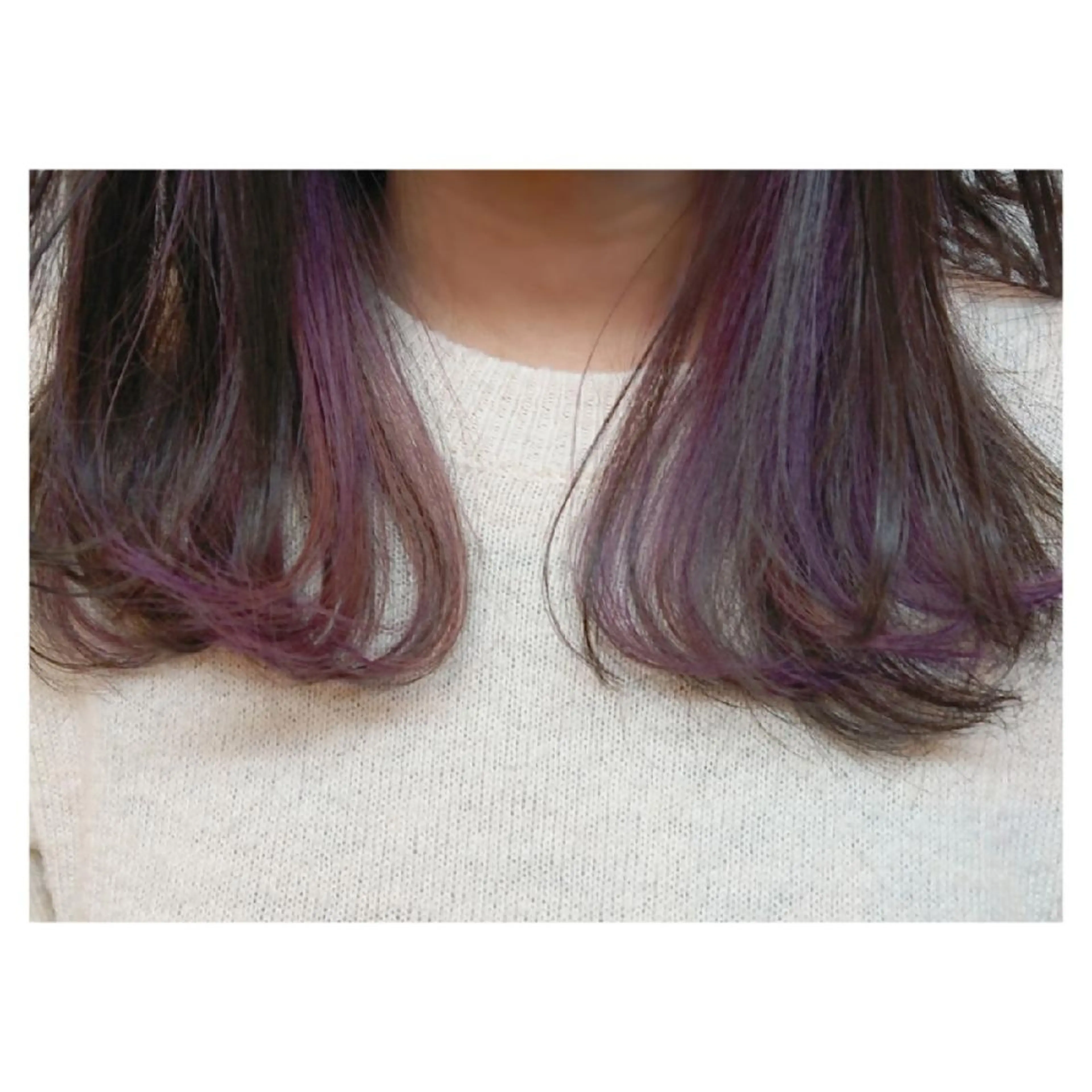 カラー ブリーチ バイオレットカラー 原田 祥彰のヘアスタイル