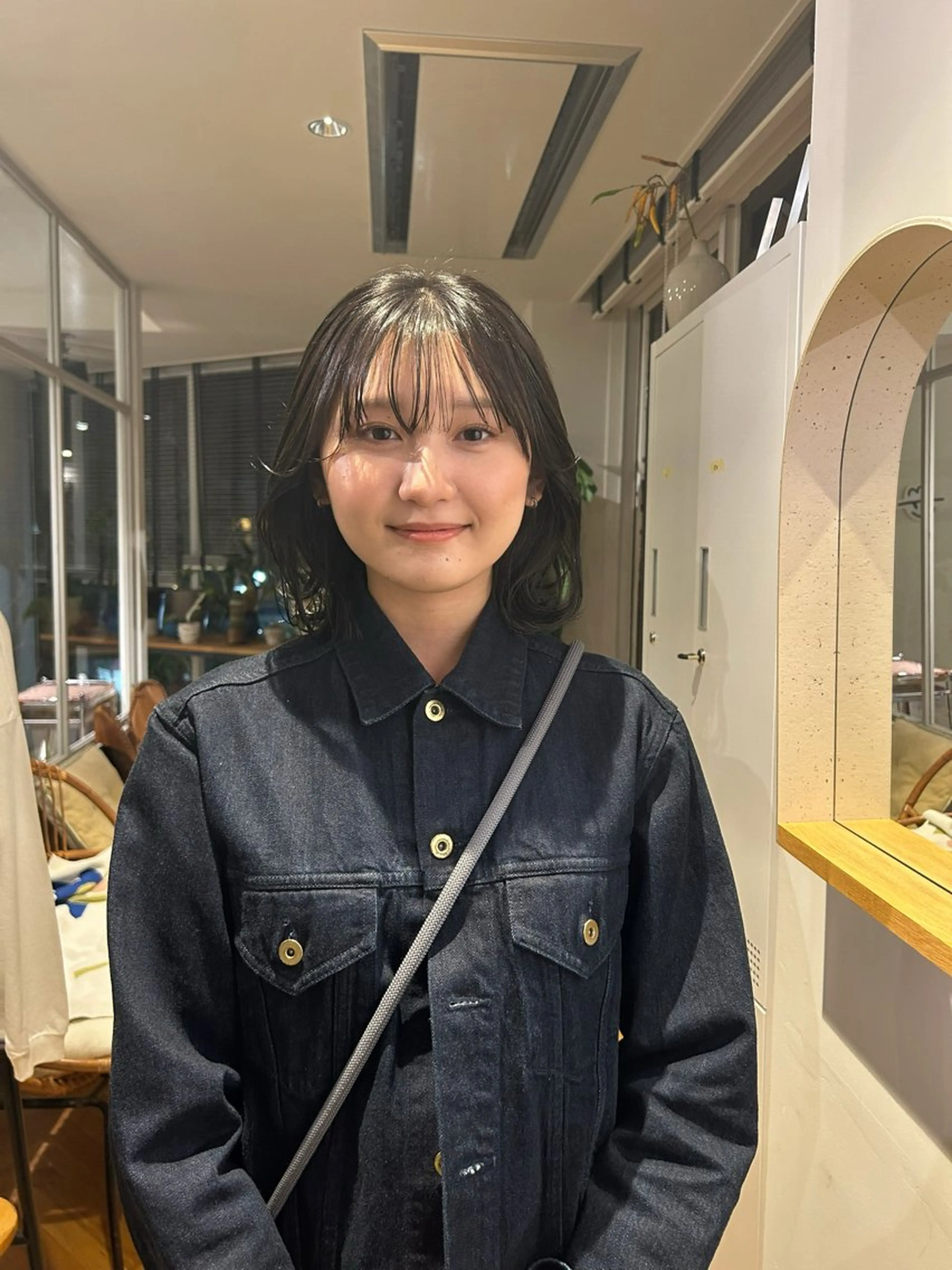 ミディアム カラー 透明感カラー グレージュ カット トリートメント yuzu / tsunaguのヘアスタイル