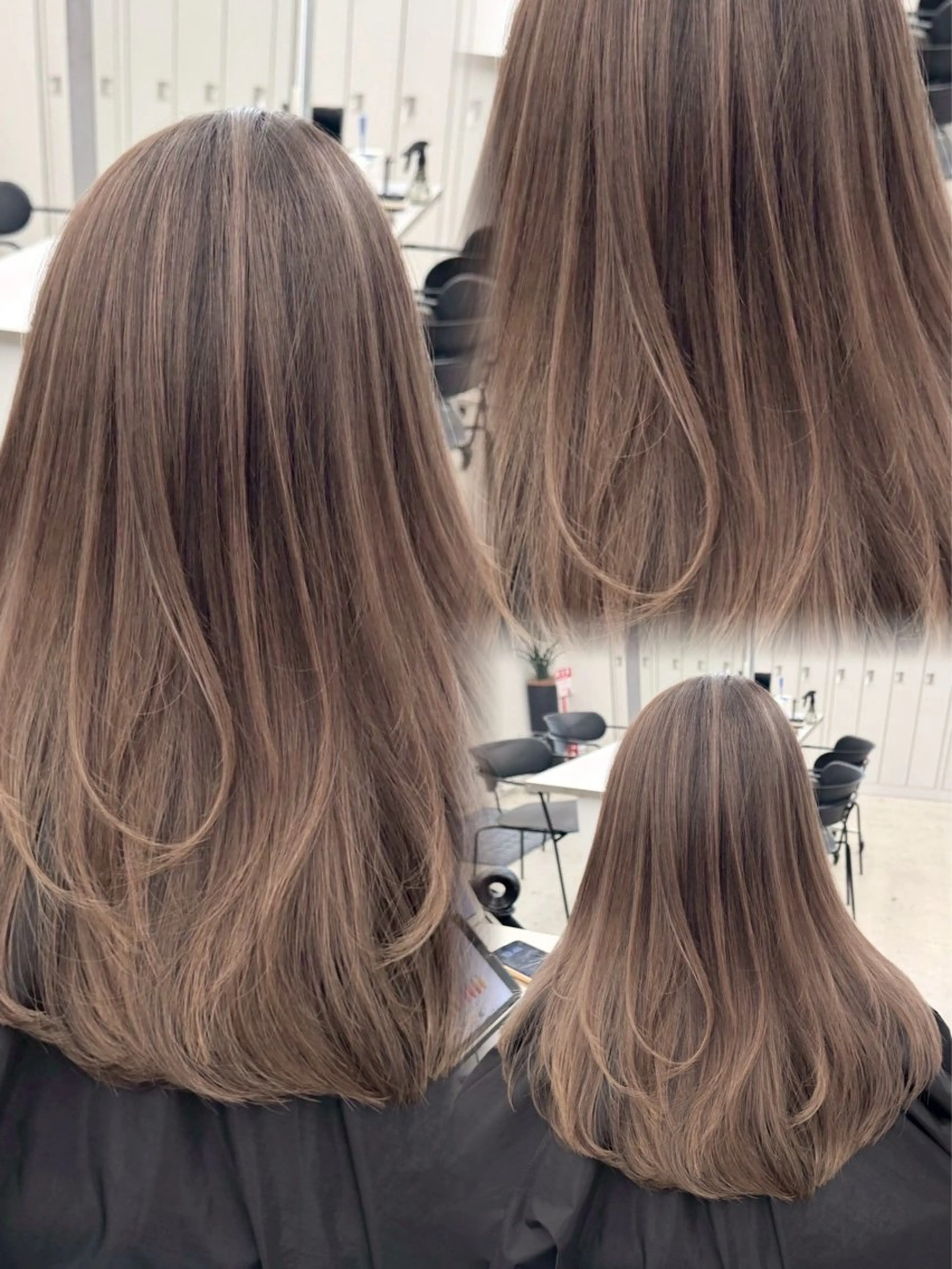 セミロング カラー ヘアアレンジ カット ✨レイヤーカット/透 名感カラー特化✨のヘアスタイル