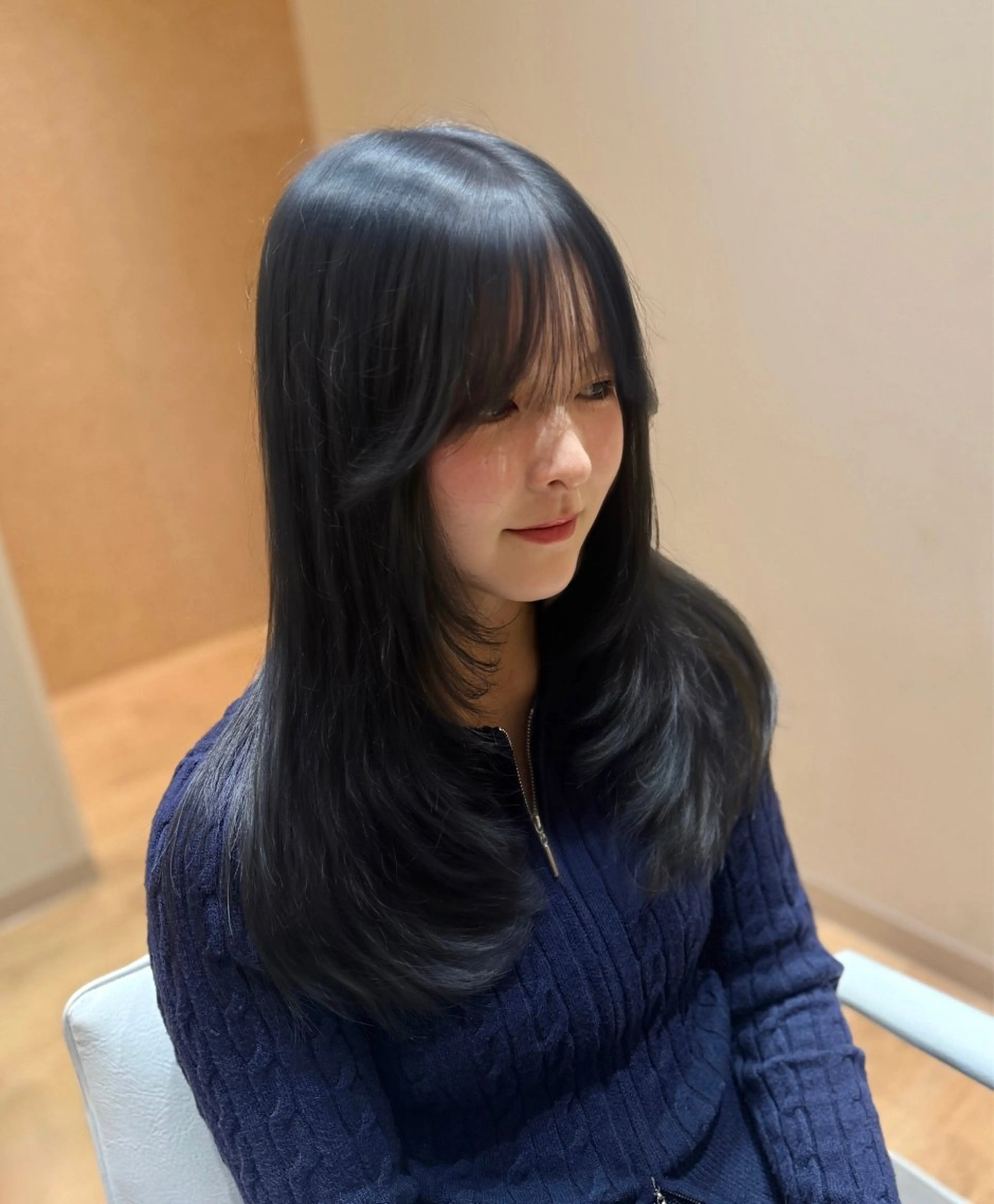 ロング レイヤーカット カット ヘアカラー トリートメント 岡嶋乃愛/layer cut🌈南船橋のヘアスタイル