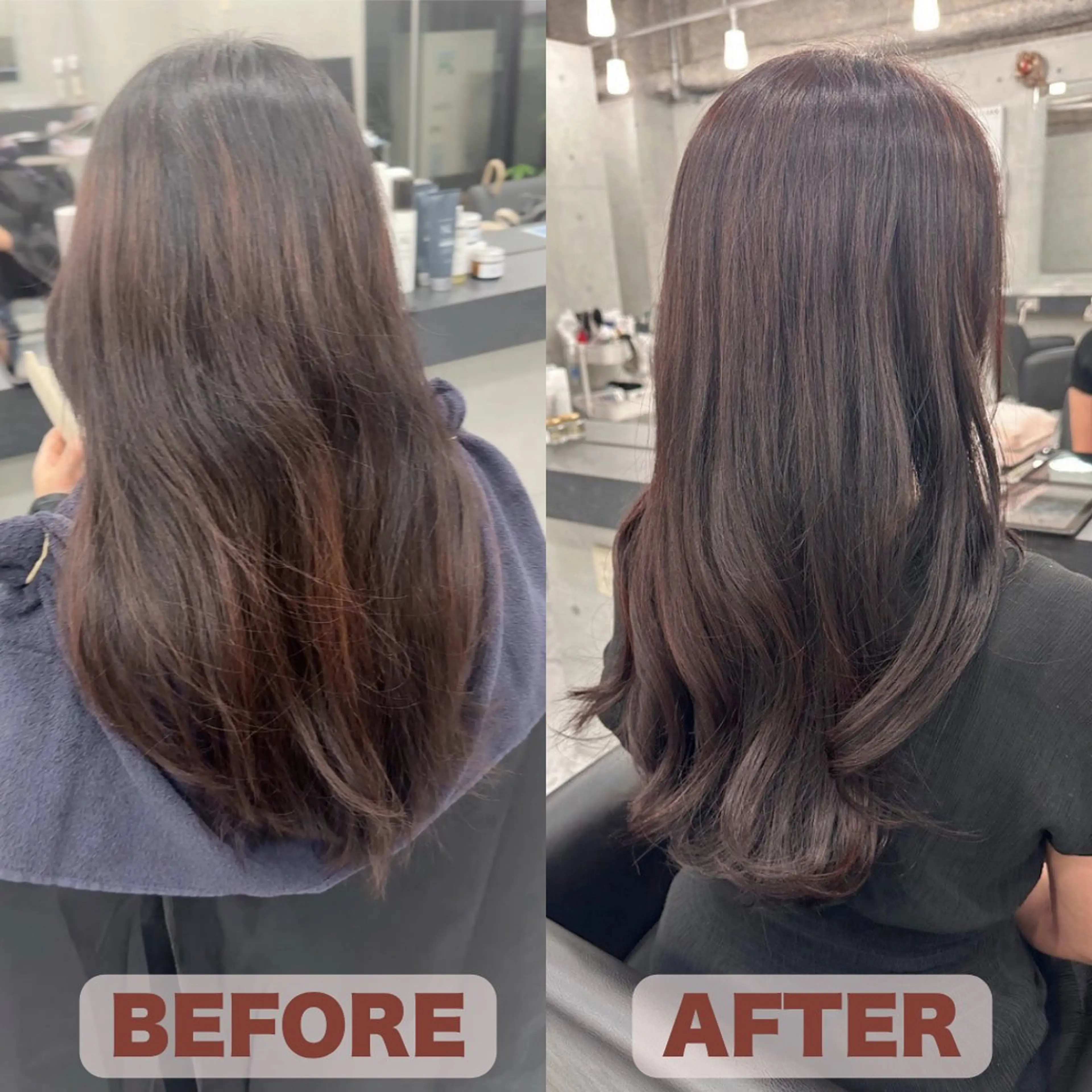 カラー ブリーチ 透明感カラー ブリーチなしカラー ピンクカラー カット ヘアカラー Endearing 銀座/レイヤーカットのヘアスタイル