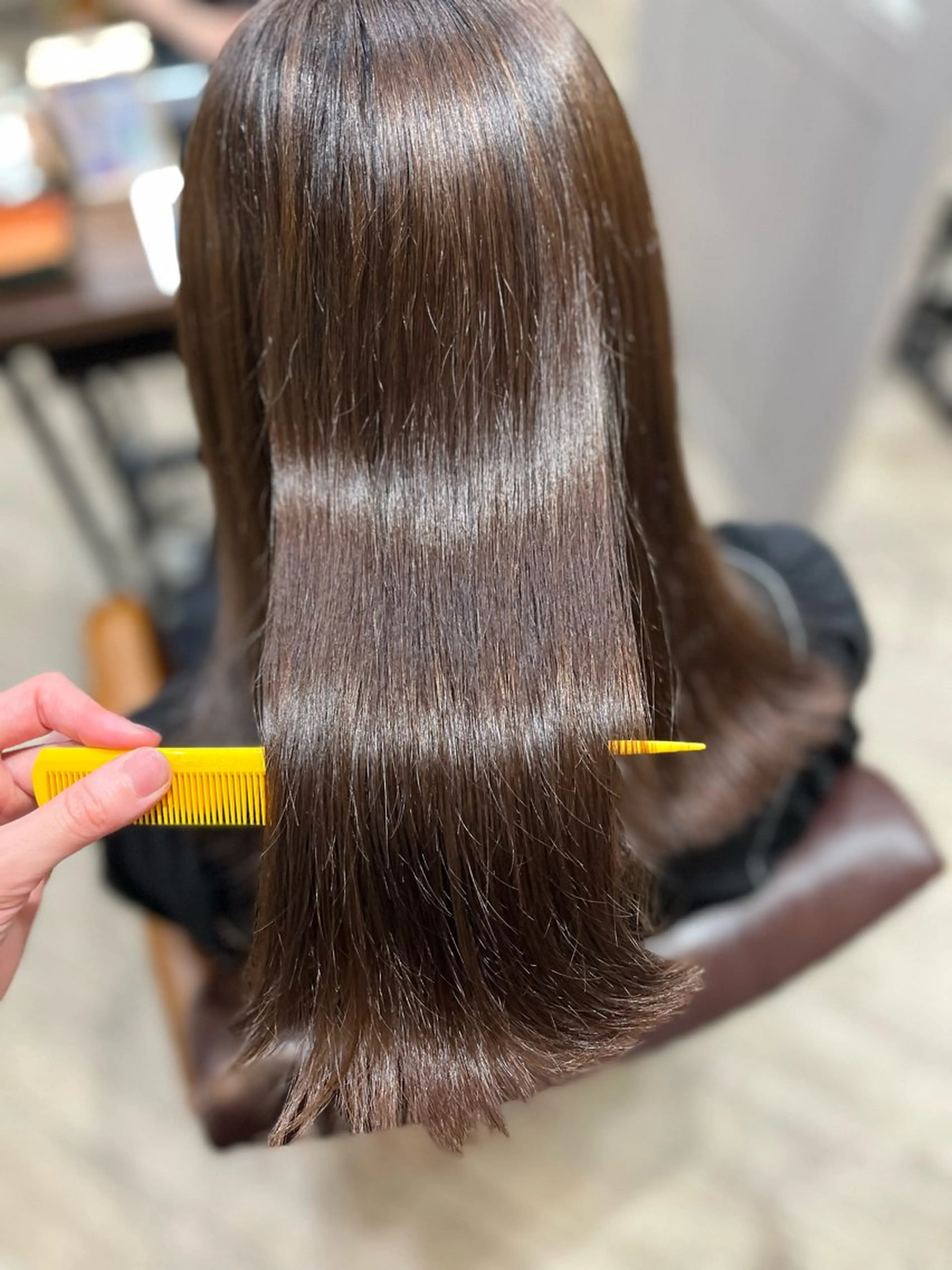 ミディアム カラー ブラウンカラー カット ヘアカラー トリートメント 🫧ぷる艶カラー🫧 Yuubi🦩のヘアスタイル