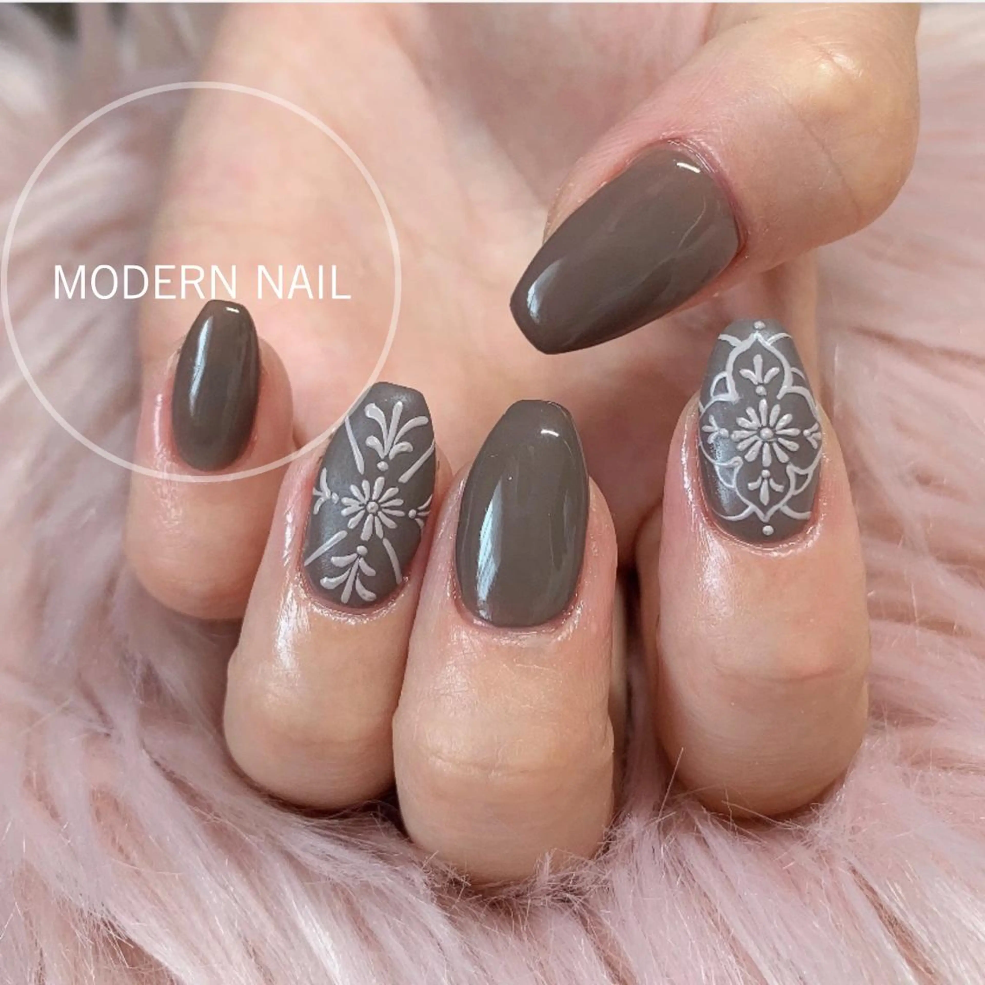 ネイル アートネイル マットネイル ハンドネイル 小川 玲奈のネイルデザイン