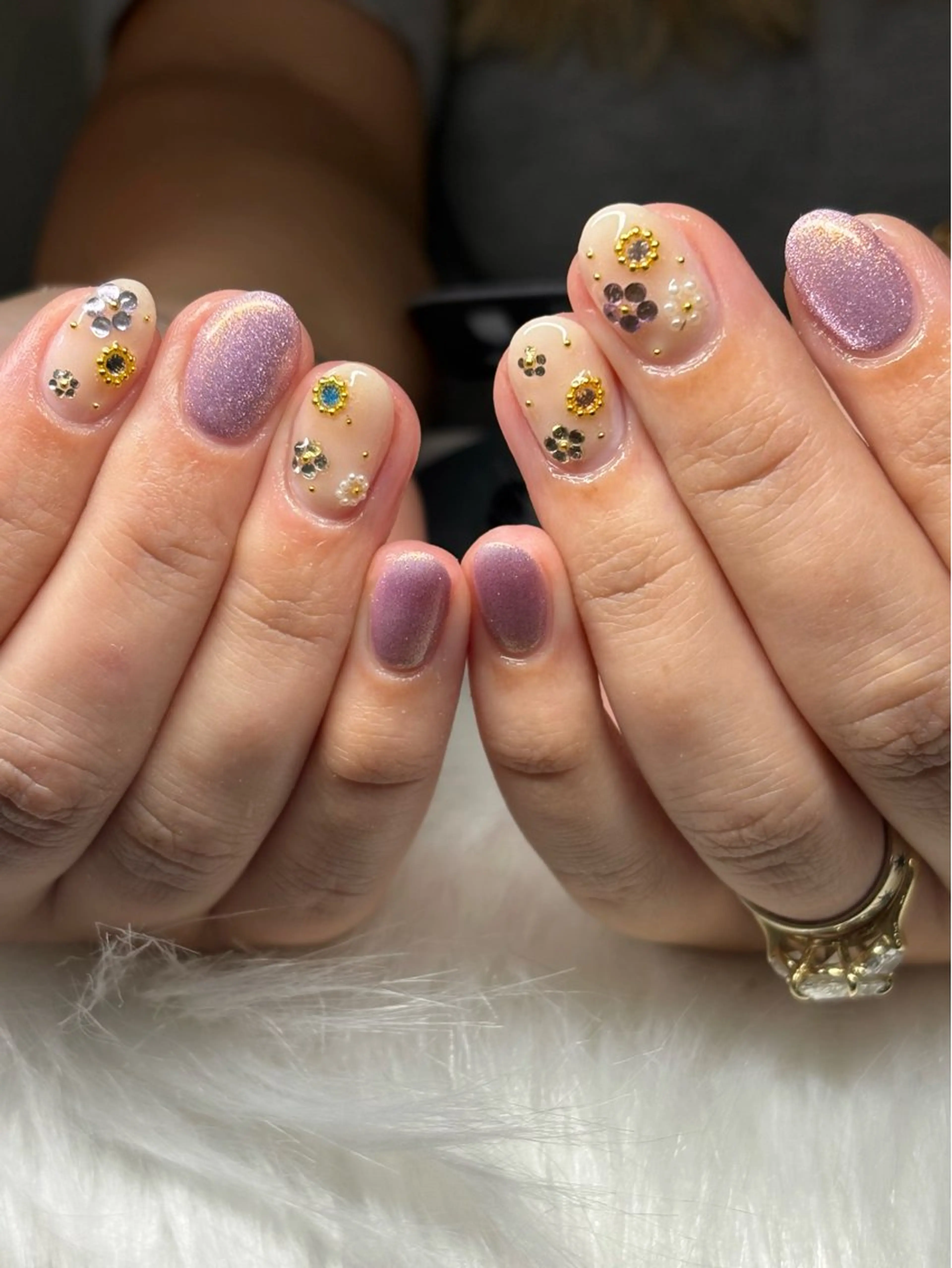 ネイル ハート 韓国ネイル 夏ネイル ワンホンネイル ハンドネイル gin ginのネイルデザイン