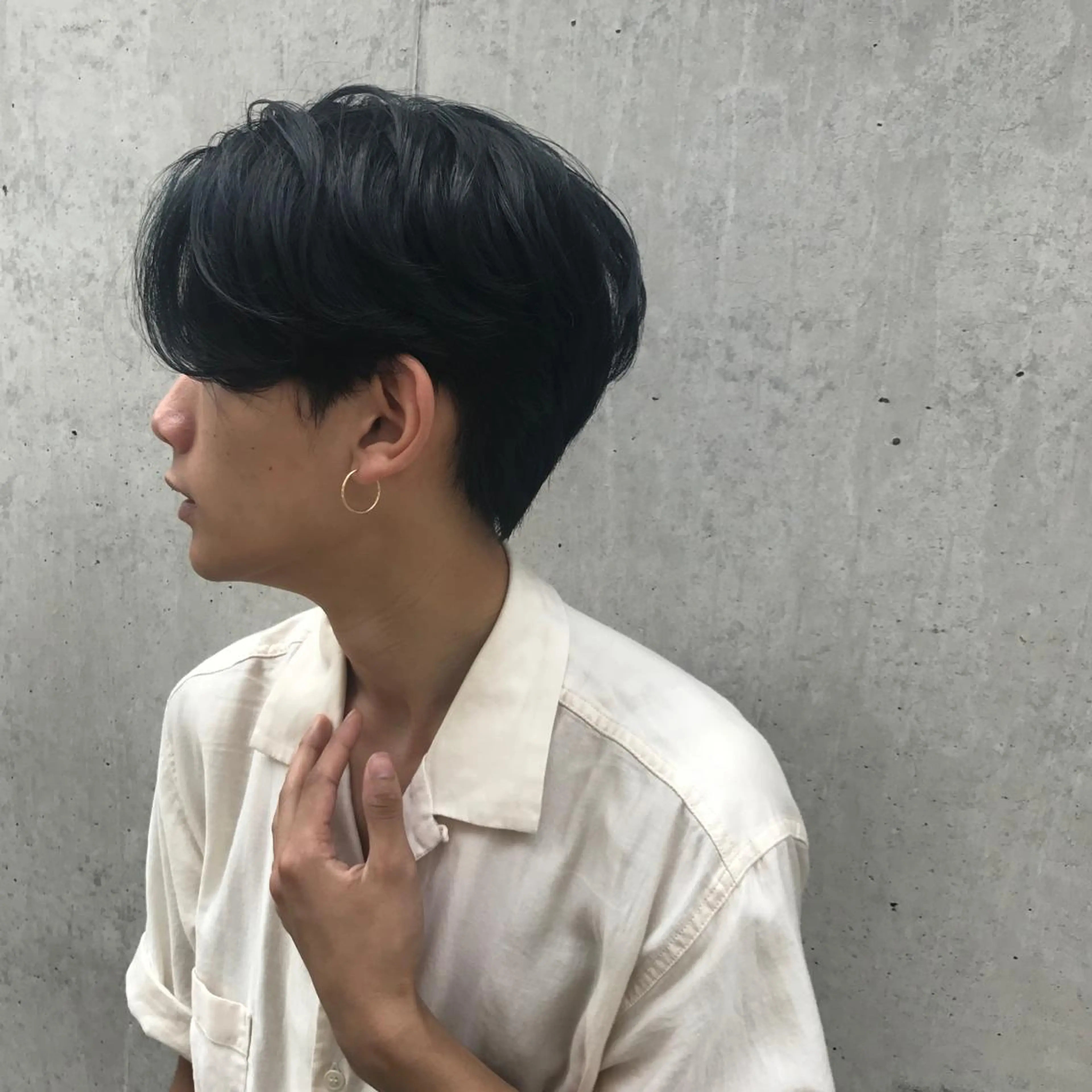 ショート パーマ メンズ 住本 大明のヘアスタイル