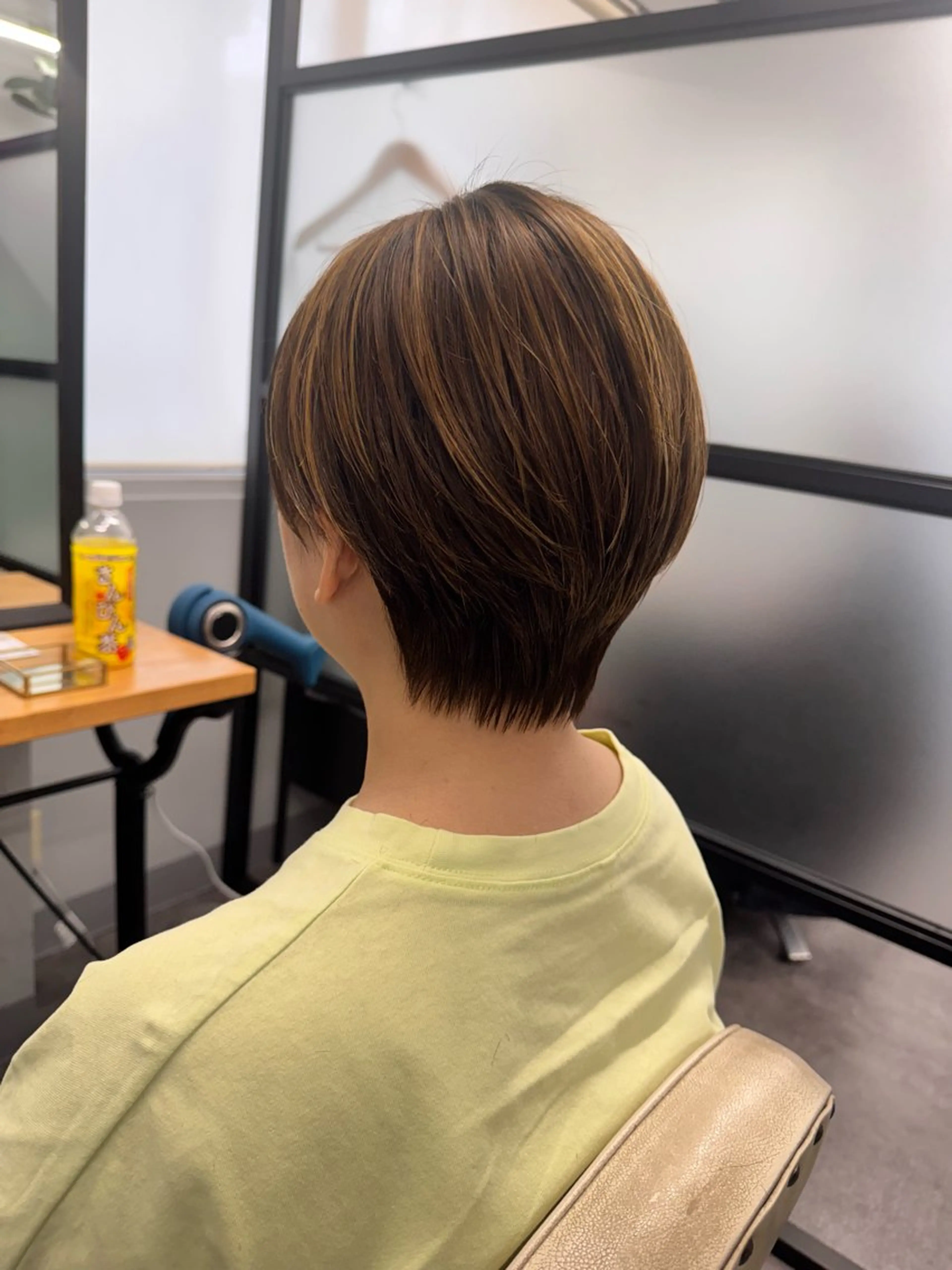 ショート ハイライト ショートヘア ブリーチ／デザイン／ 🫟Rurika🫟のヘアスタイル