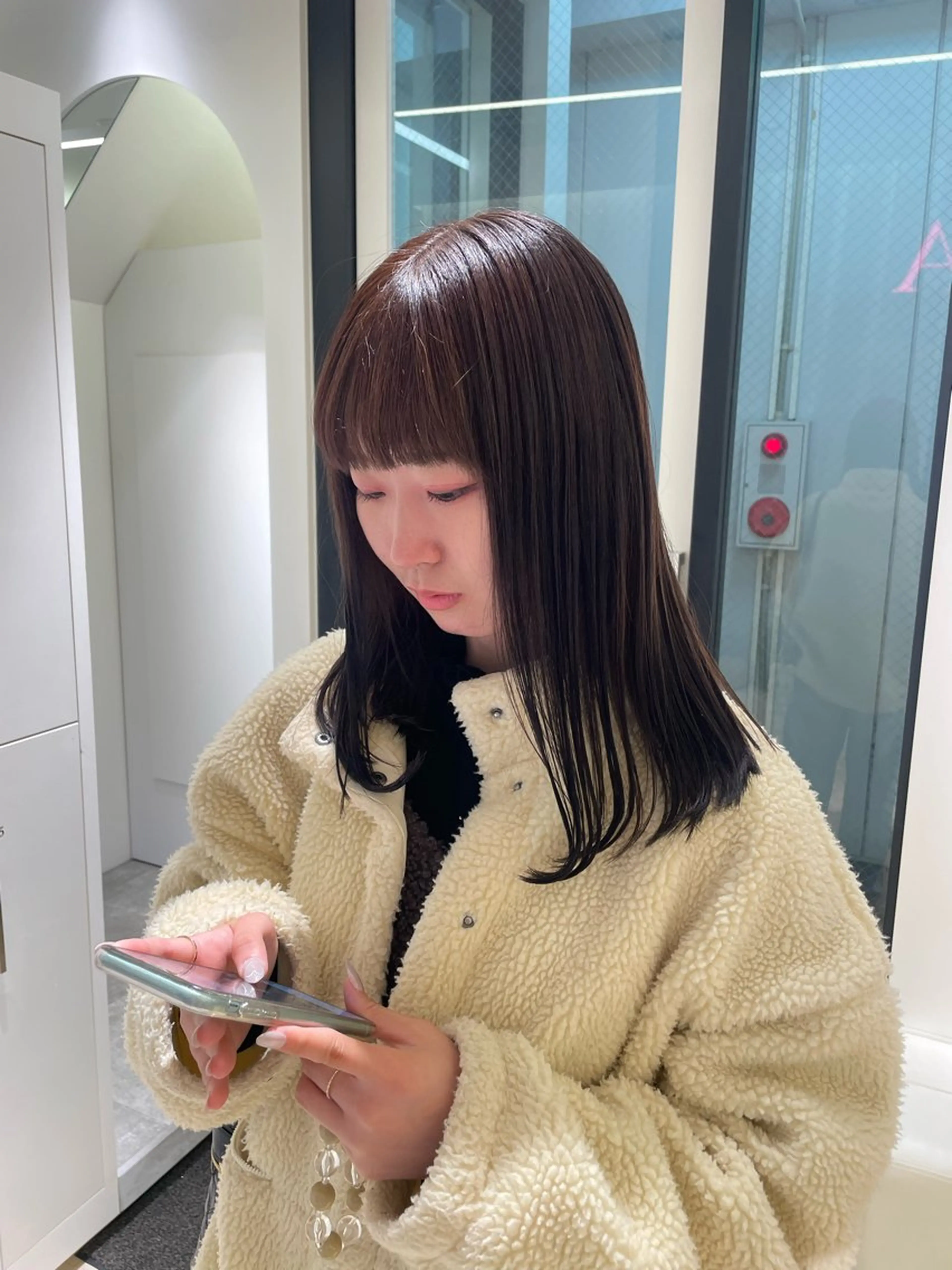 ミディアム カラー ヘアカラー Parve Mix /頓宮 稚愛🤍のヘアスタイル