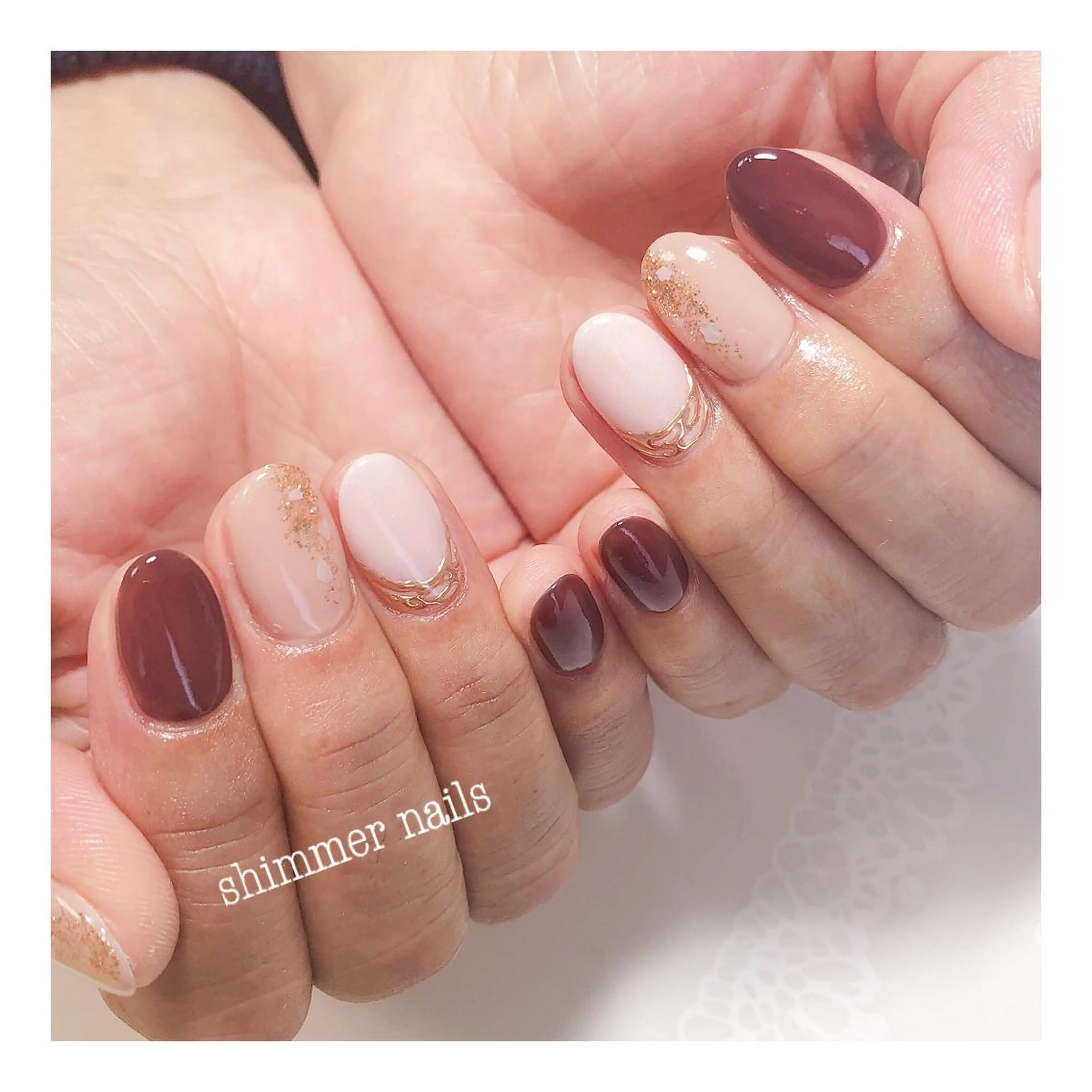 ネイル フットネイル shimmer nailsのネイルデザイン