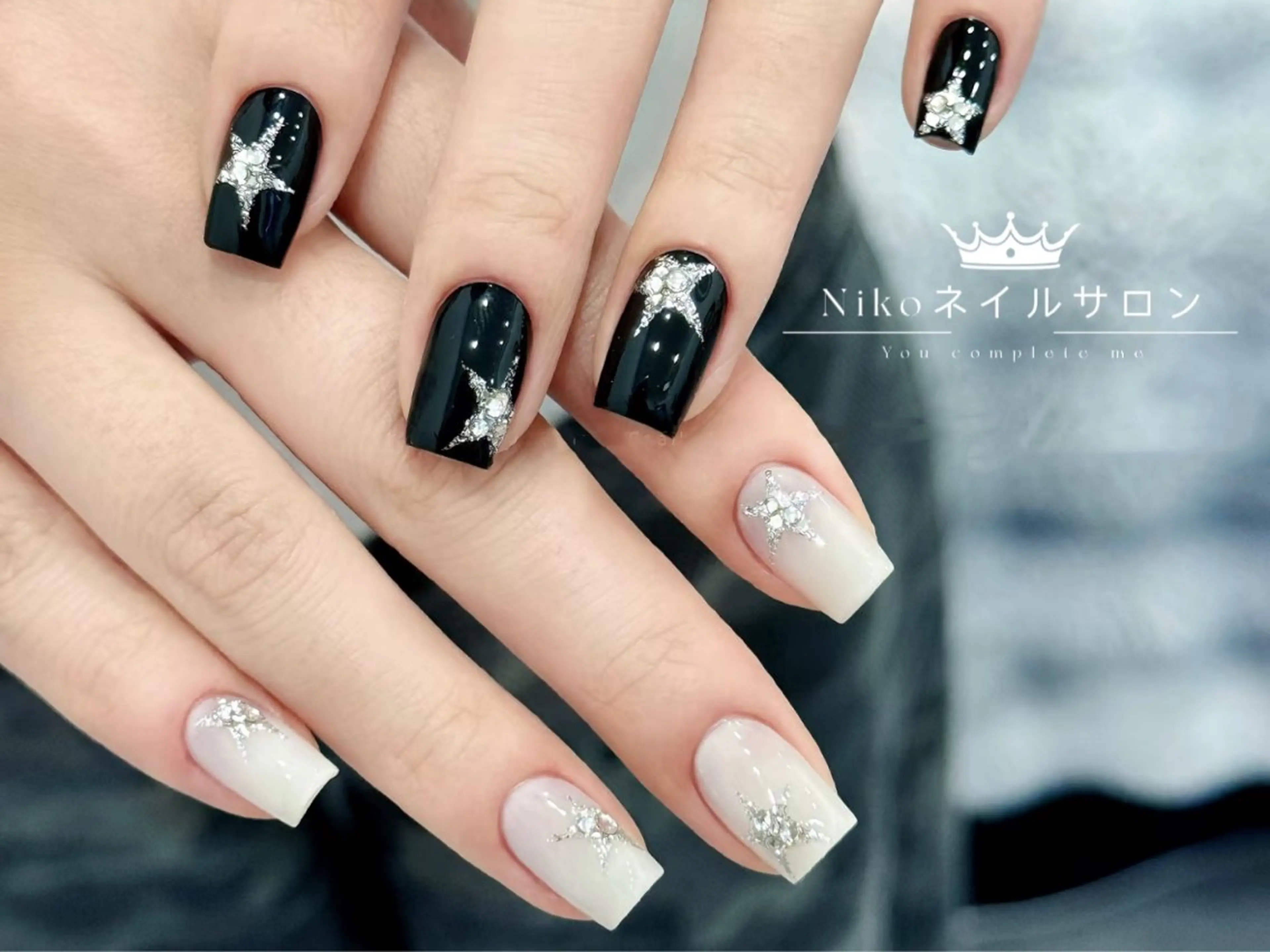 ネイル チークネイル フットネイル フレンチネイル ジェルネイル ガラスフレンチ Nikosalon rikoのネイルデザイン