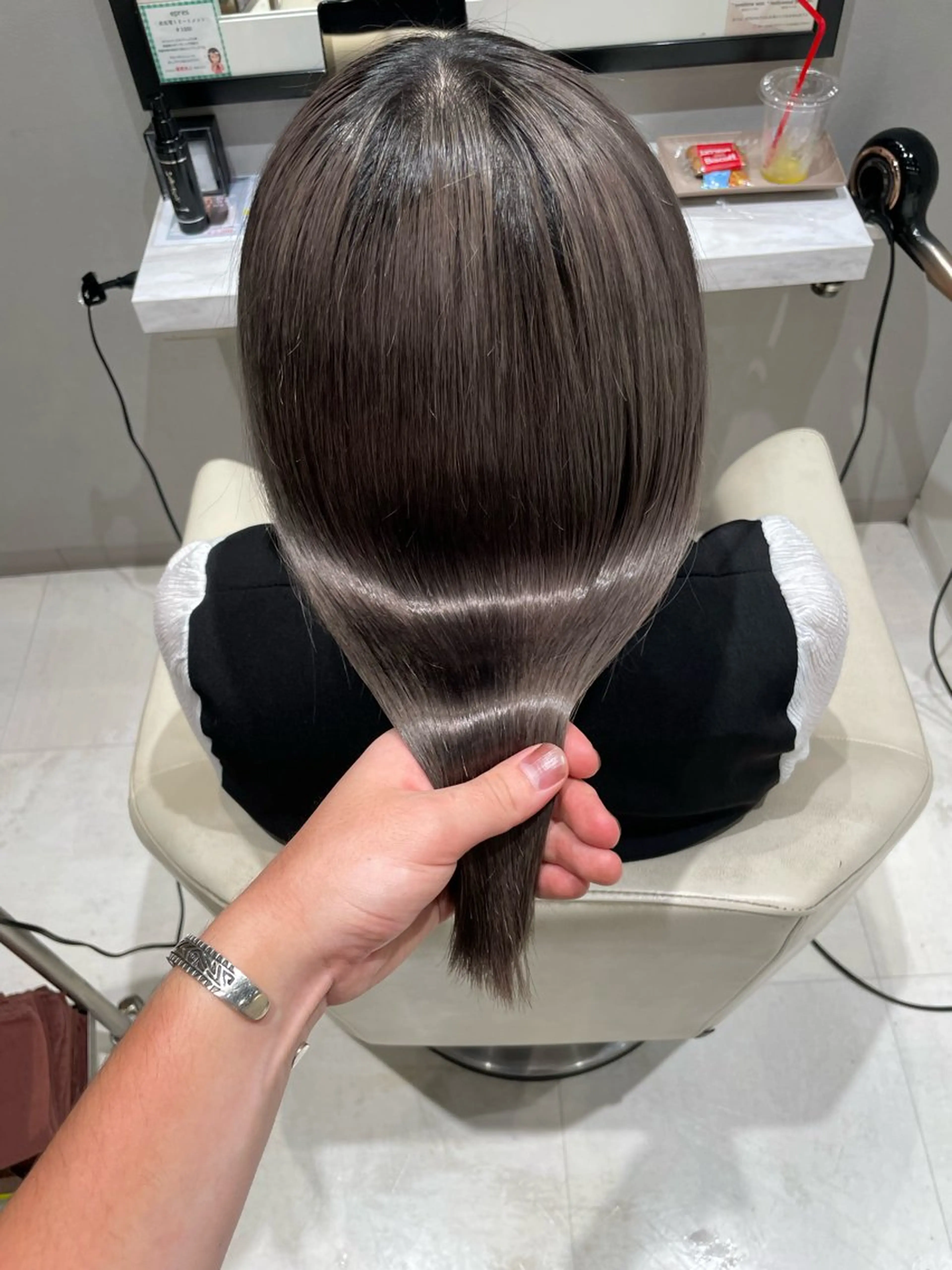 ロング 髪質改善 トリートメント トリートメント k-twoたき✨艶感 カラー／美髪矯正のヘアスタイル