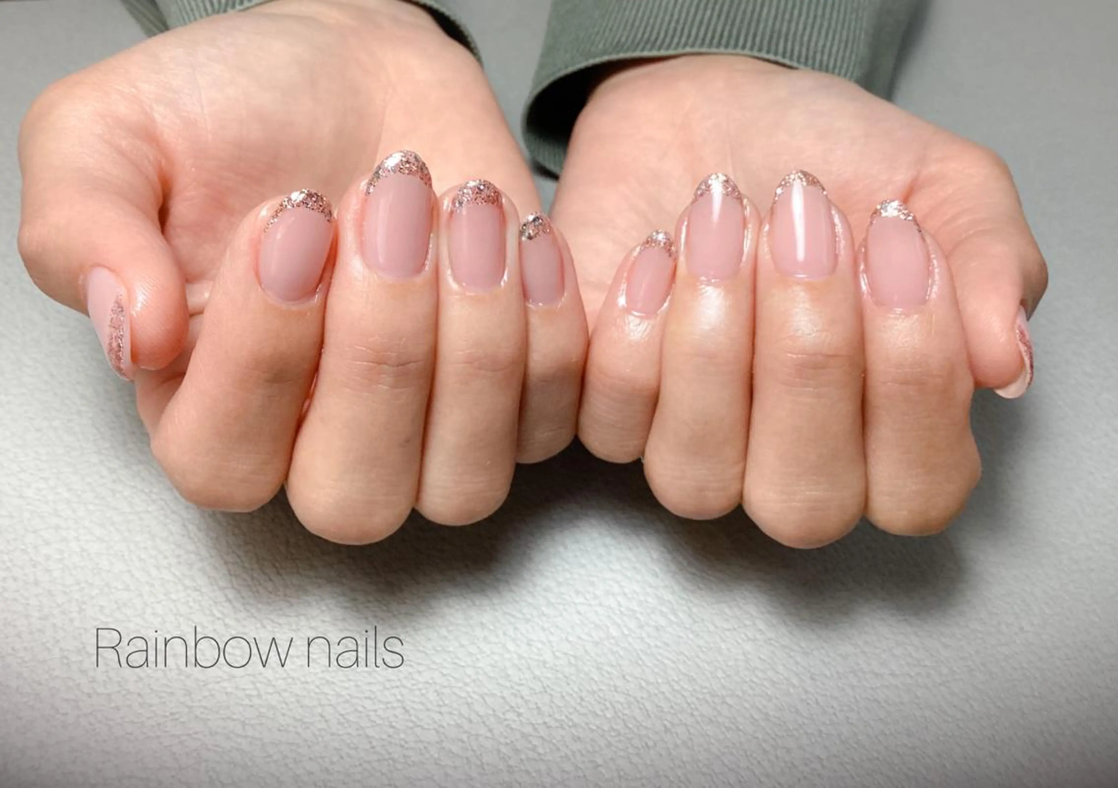 ネイル ハンドネイル Rainbow nailsくろちゃんのネイルデザイン