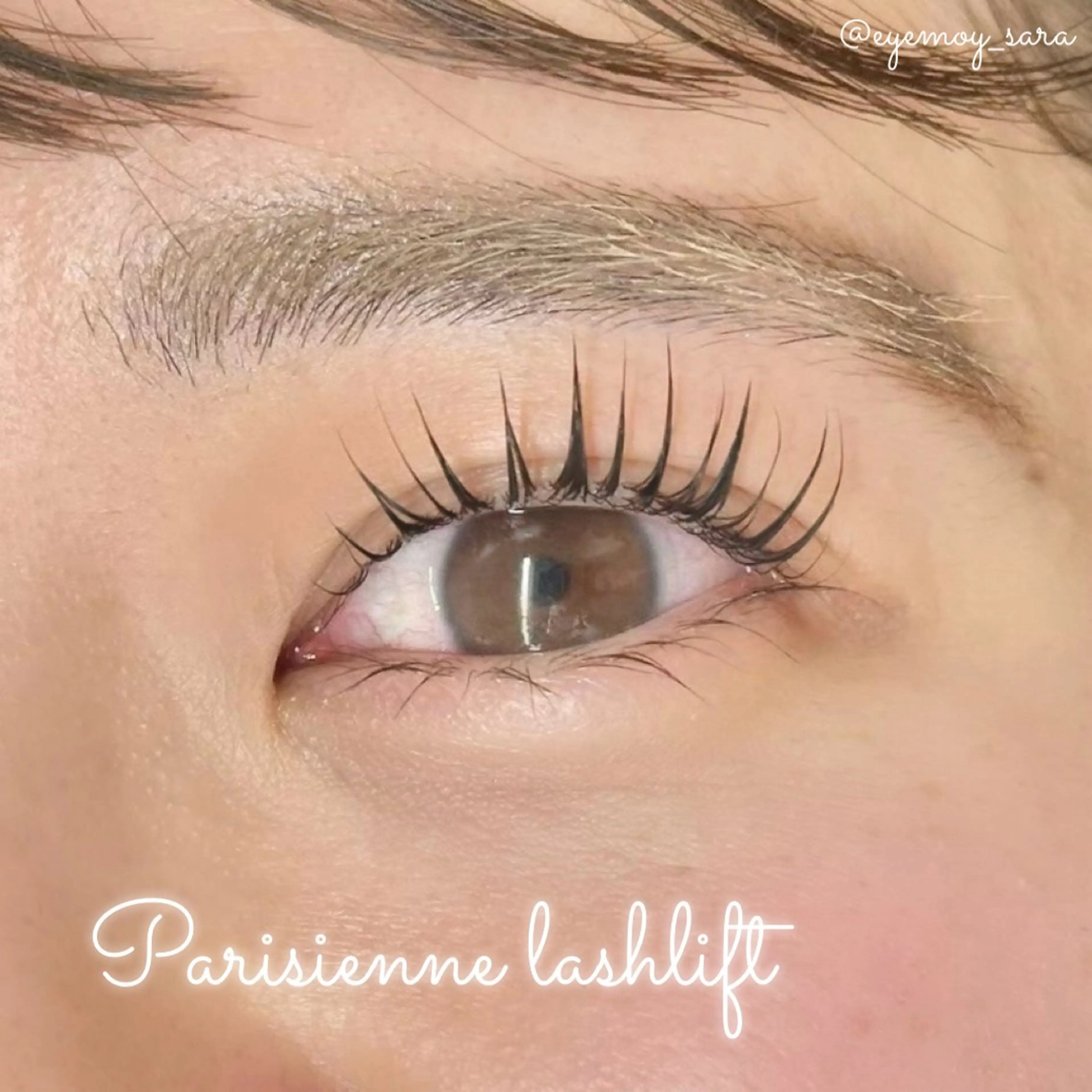 マツエク・マツパ ケラチンラッシュリフト 束感まつ毛 パリジェンヌラッシュリフト まつげパーマ 一重×まつ毛パーマ sara 🌙のマツエク・マツパデザイン