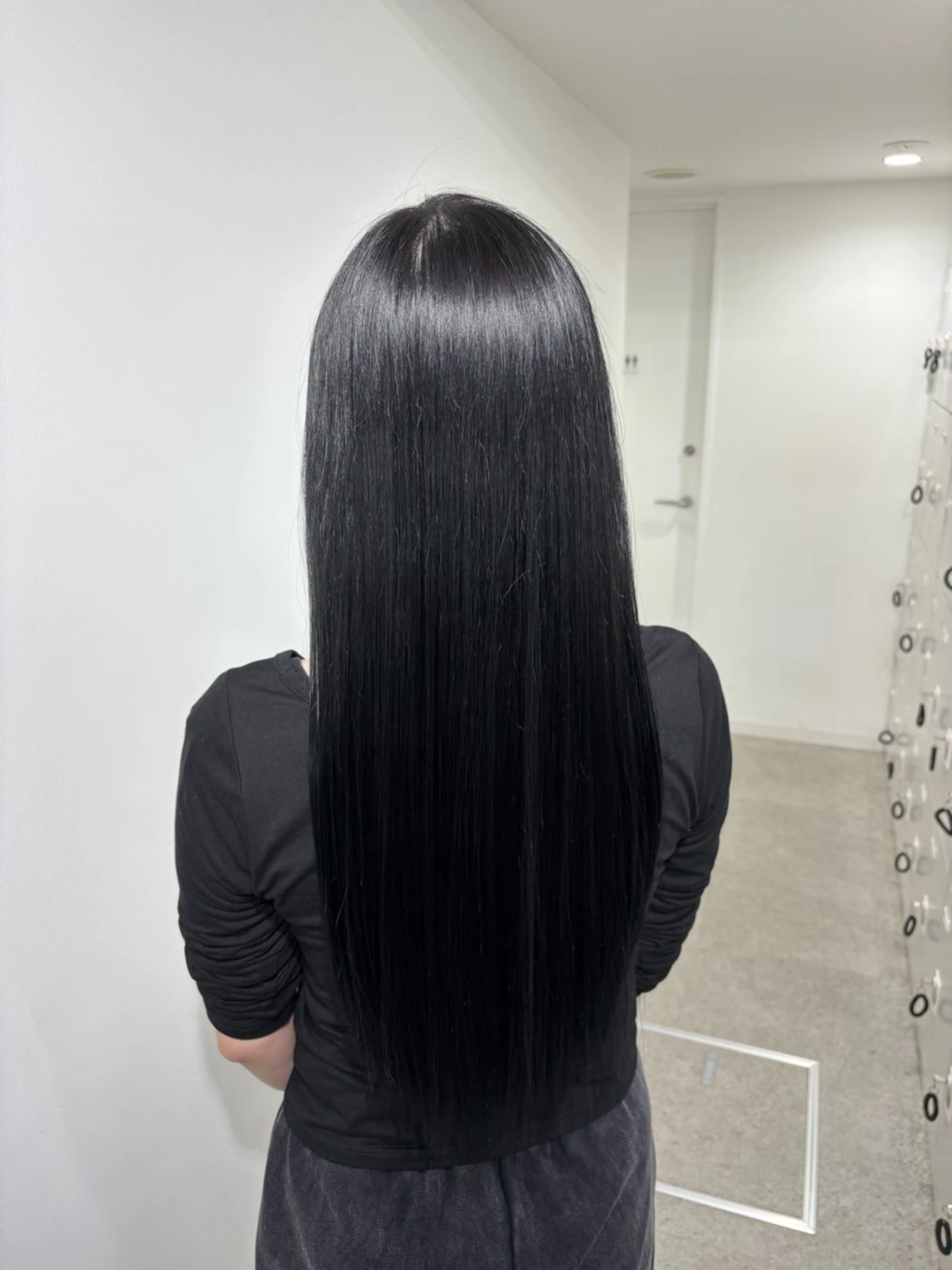 ロング カラー ヘアカラー 韓国風レイヤー透明感 艶髪カラー/岡田悠希のヘアスタイル