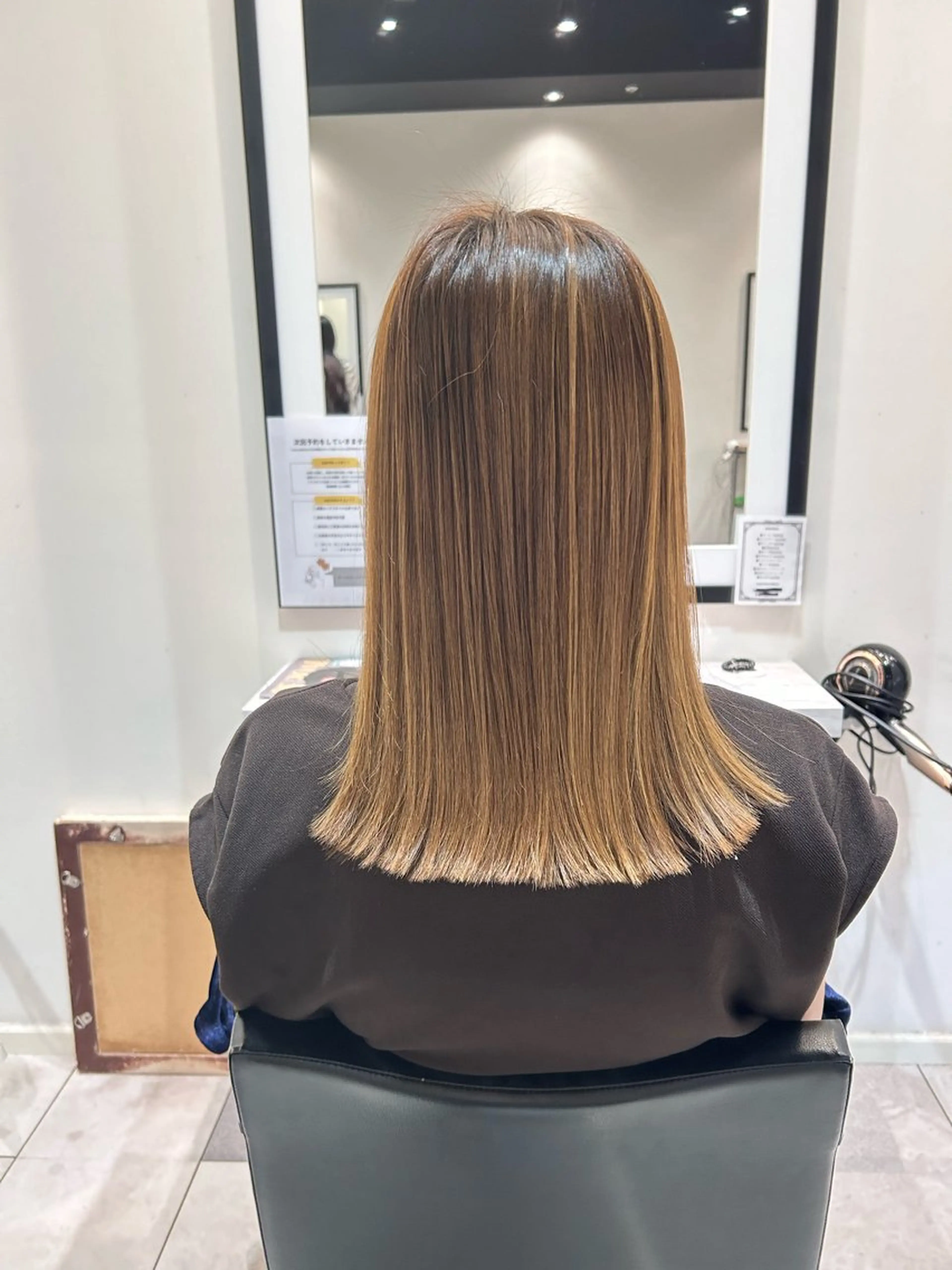 ミディアム 中原 優美のヘアスタイル