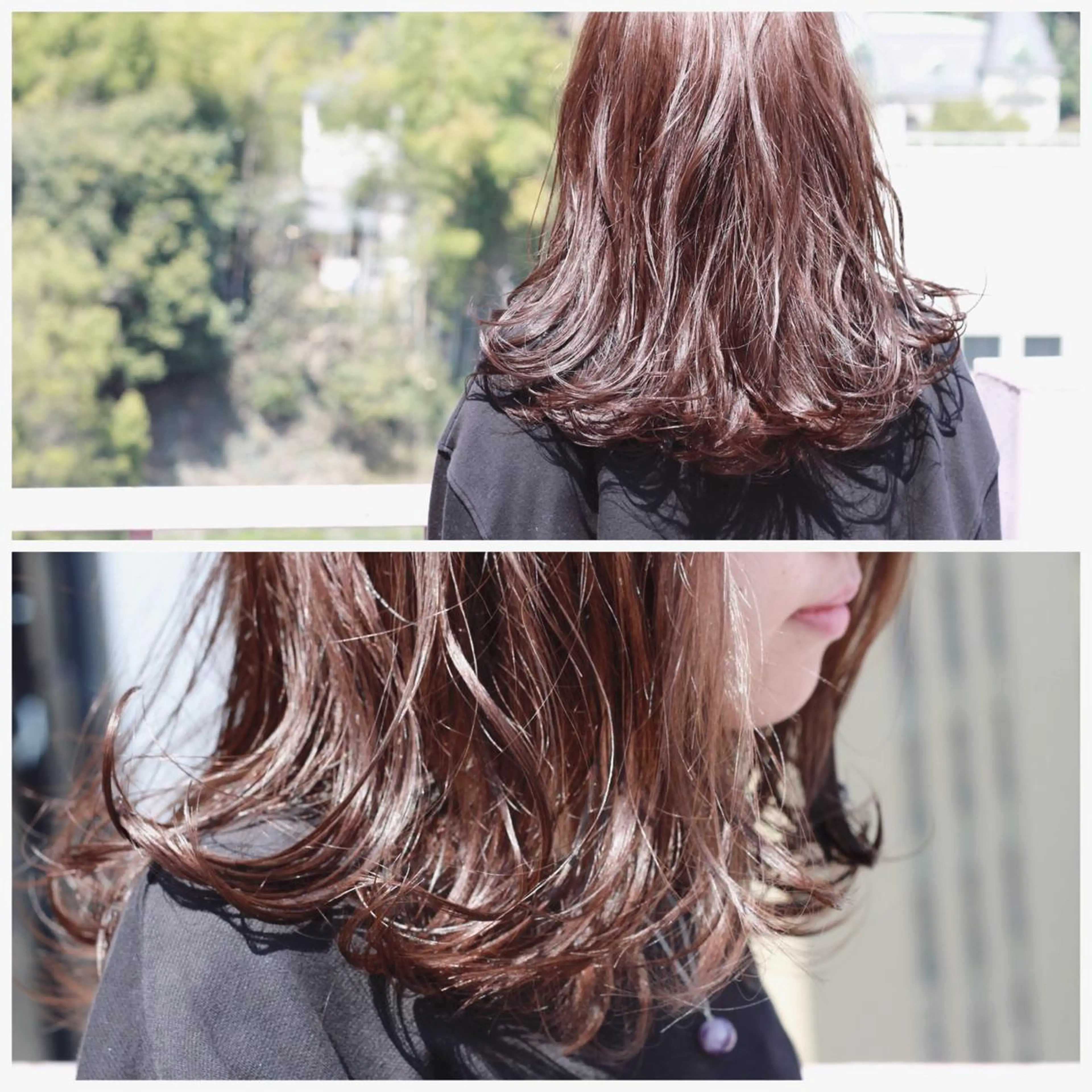 セミロング カラー アッシュ ラベンダーカラー ラベンダーアッシュ Viage （ビアージュ）のヘアスタイル