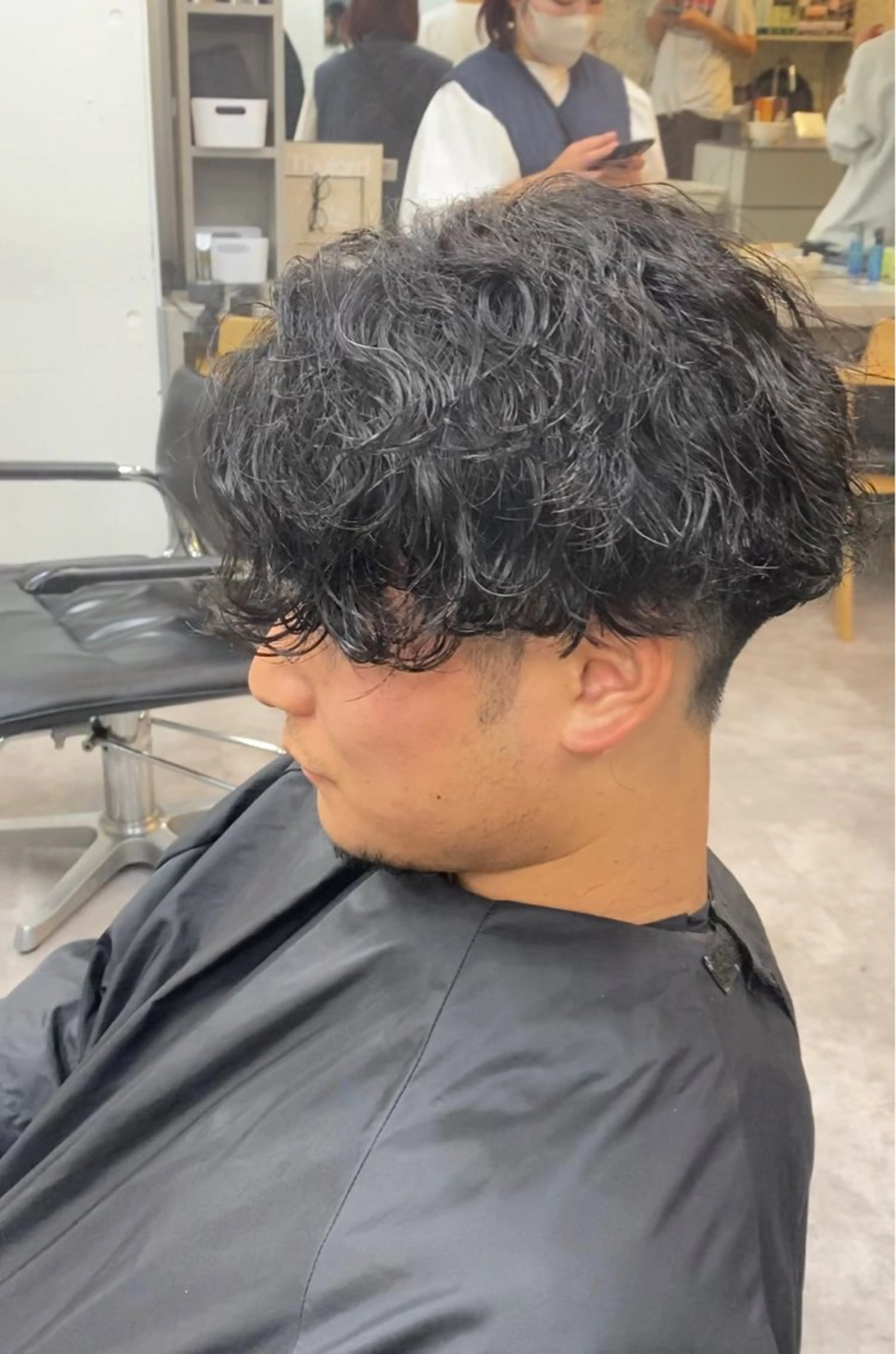 💈カット＋波巻きパーマ🌊の写真