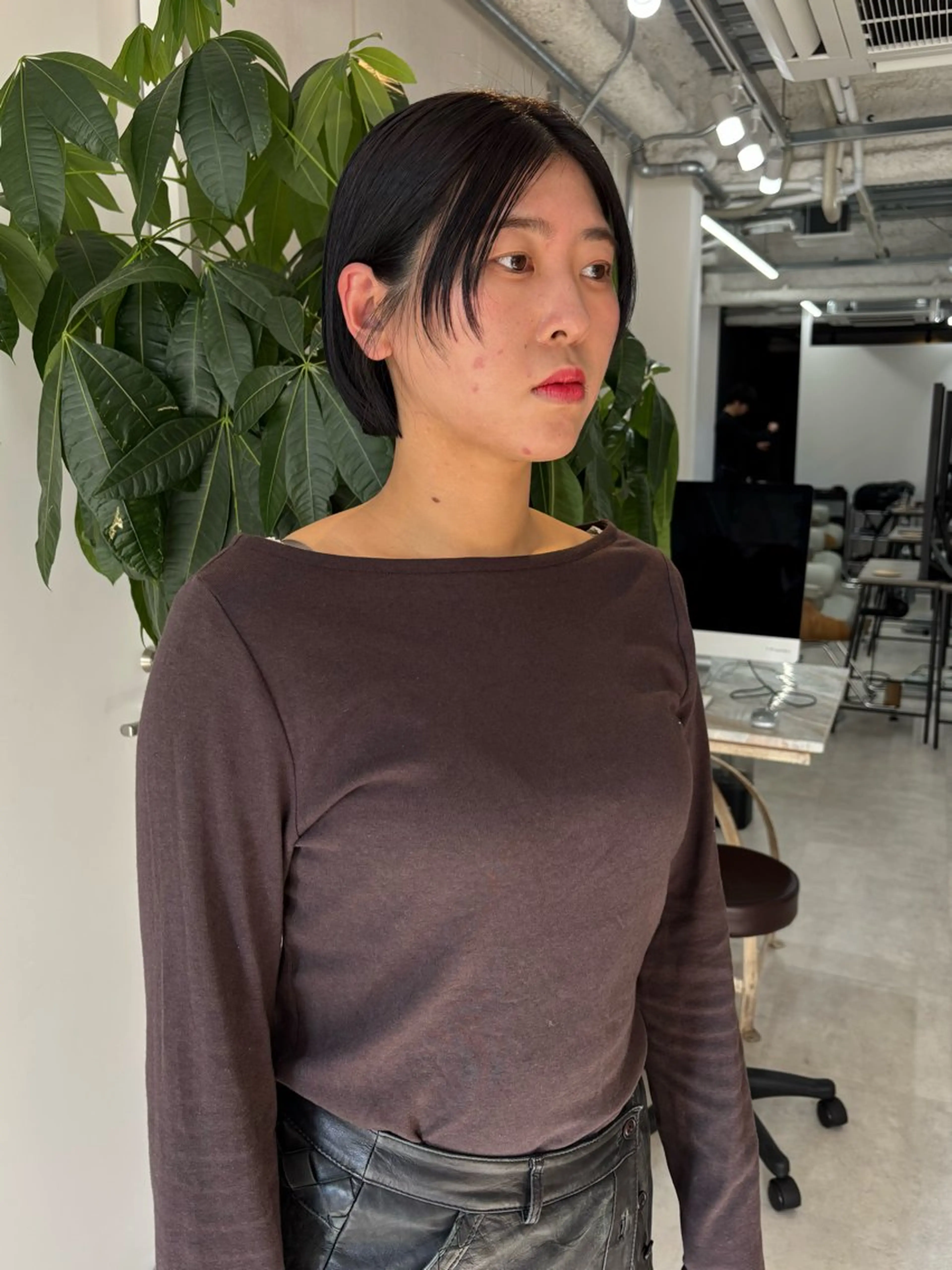 ショート カラー カット ヘアカラー トリートメント 透明感カラー/パーマ /烏丸御池/寿々乃のヘアスタイル