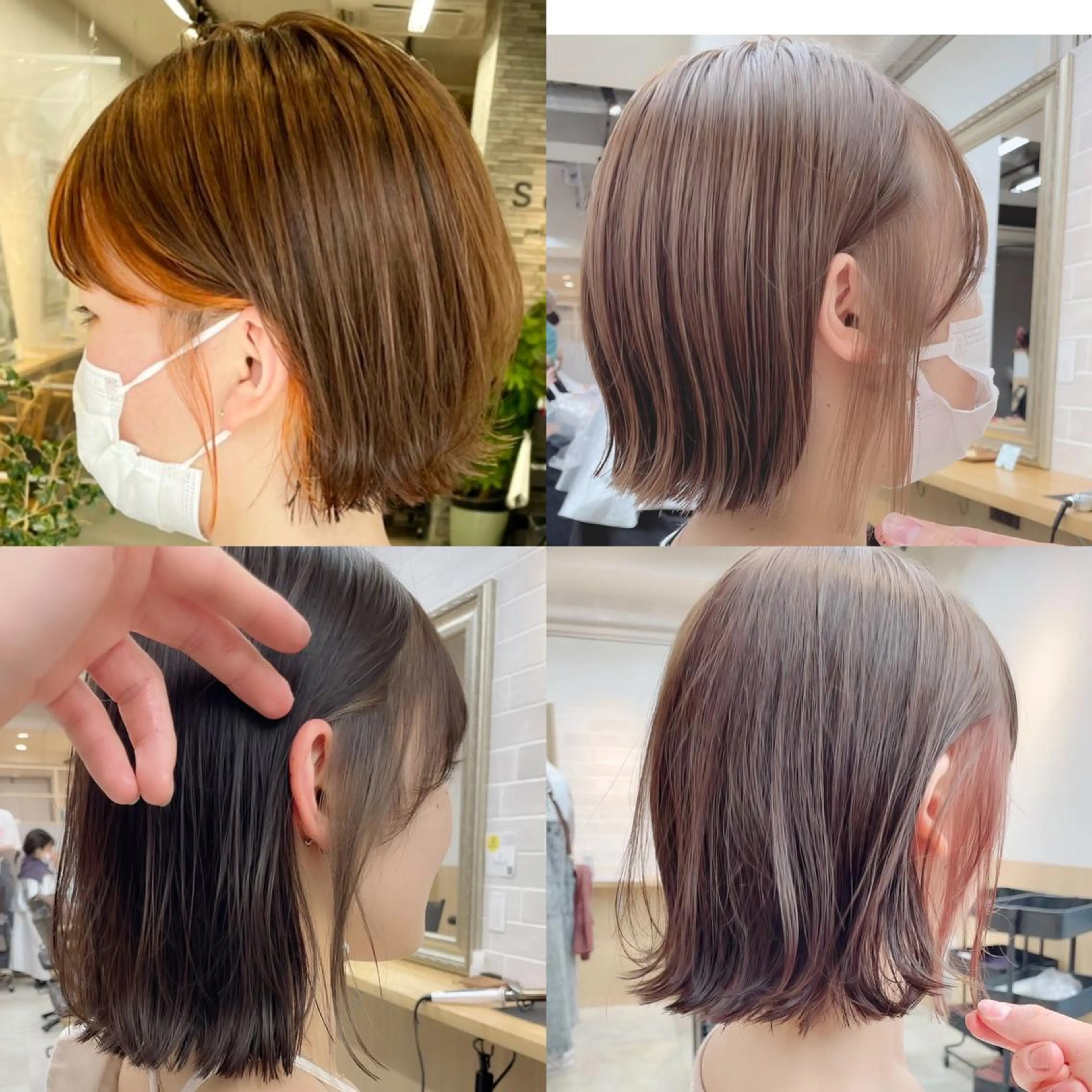 ショート カラー ハイライトカラー ハイライト 松本 和馬のヘアスタイル