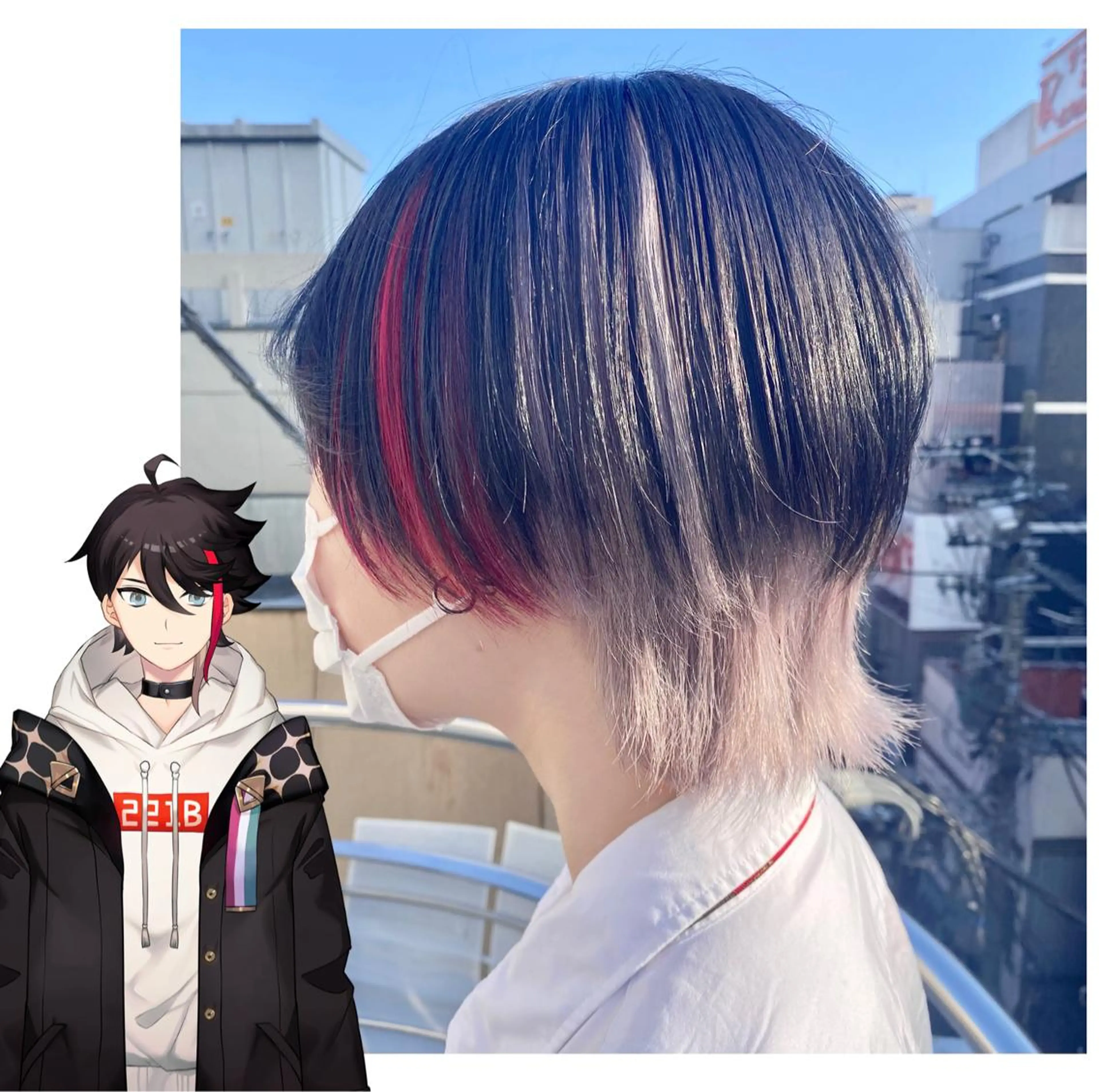 ショート カラー GARU-ガル-所属・TSUNO🦖 派手髪/オタク美容師のヘアスタイル