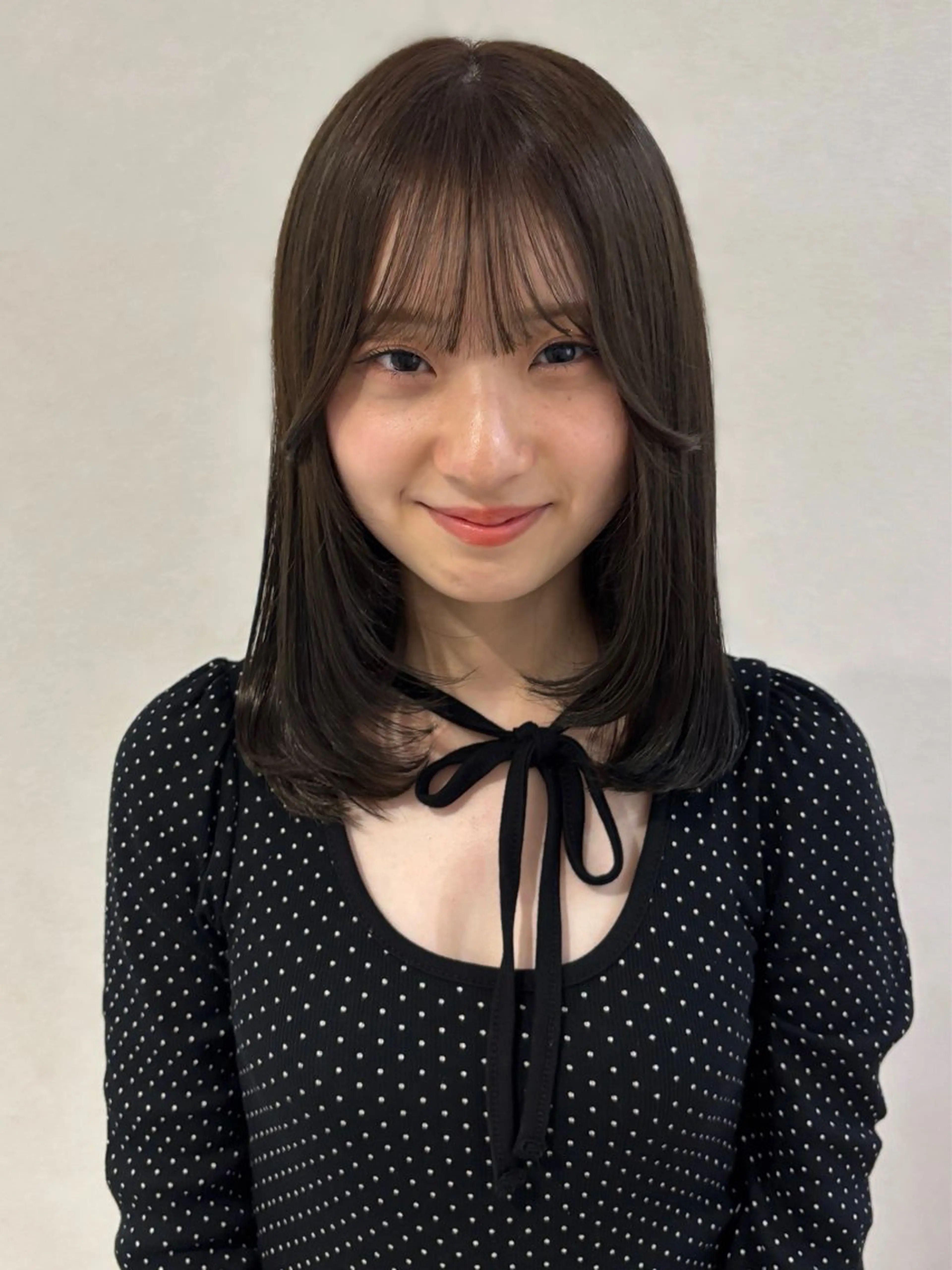 セミロング カラー カット ヘアカラー トリートメント CHAINON×FeM#所属・名駅/sHiHo/透 明感カラー✨🎀/のヘアスタイル