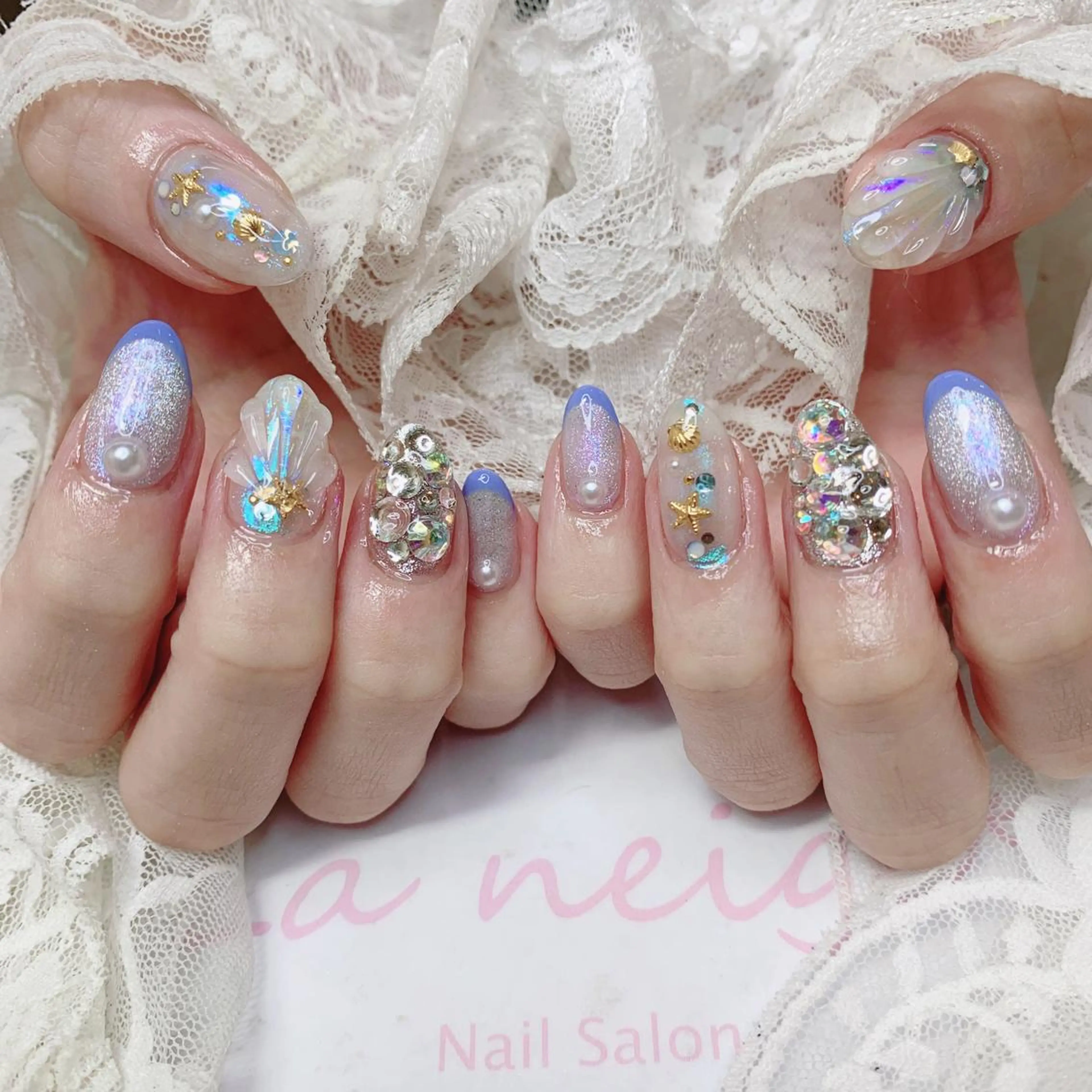 ネイル ハンドネイル La neige* yuki 🥯🍑のネイルデザイン