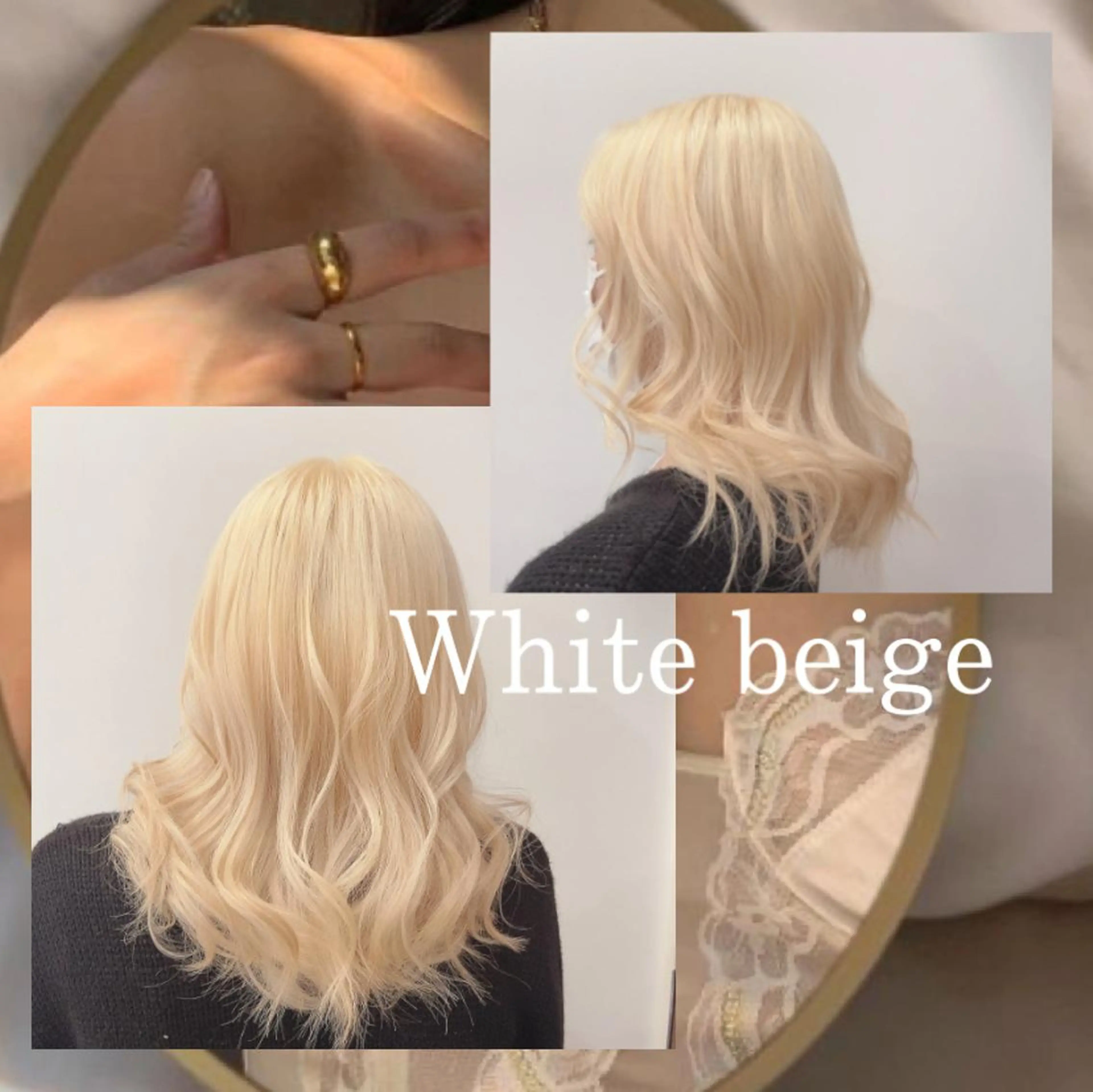 セミロング カラー ヘアアレンジ ハイトーンカラー ヘアカラー トリートメント eN°byyoureshair所属・🎀若者人気No.1 湯川響🎀のヘアスタイル