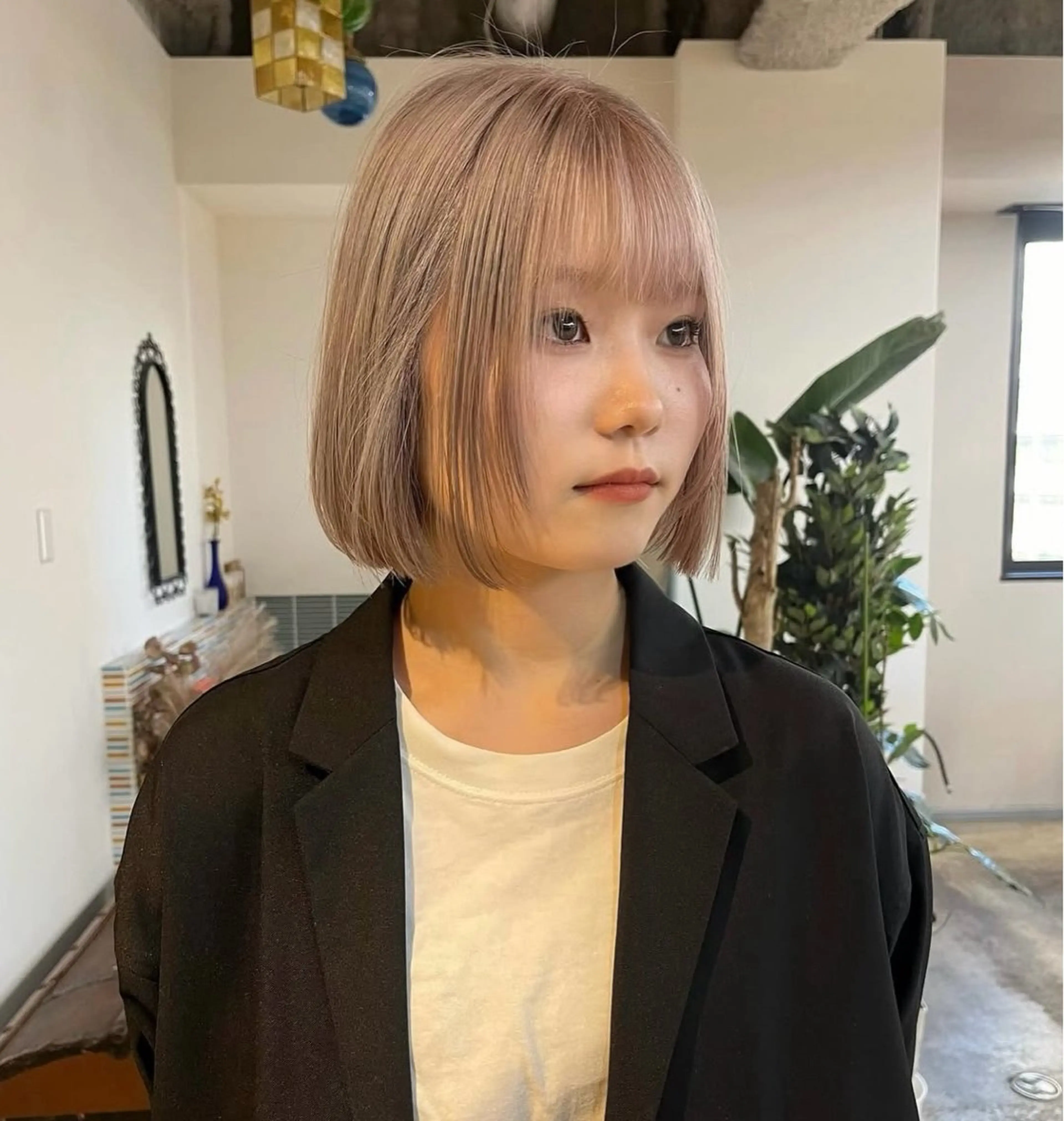 【プリンが目立つならこれ！】リタッチブリーチ✖️ケアカラー🤍🎀の写真