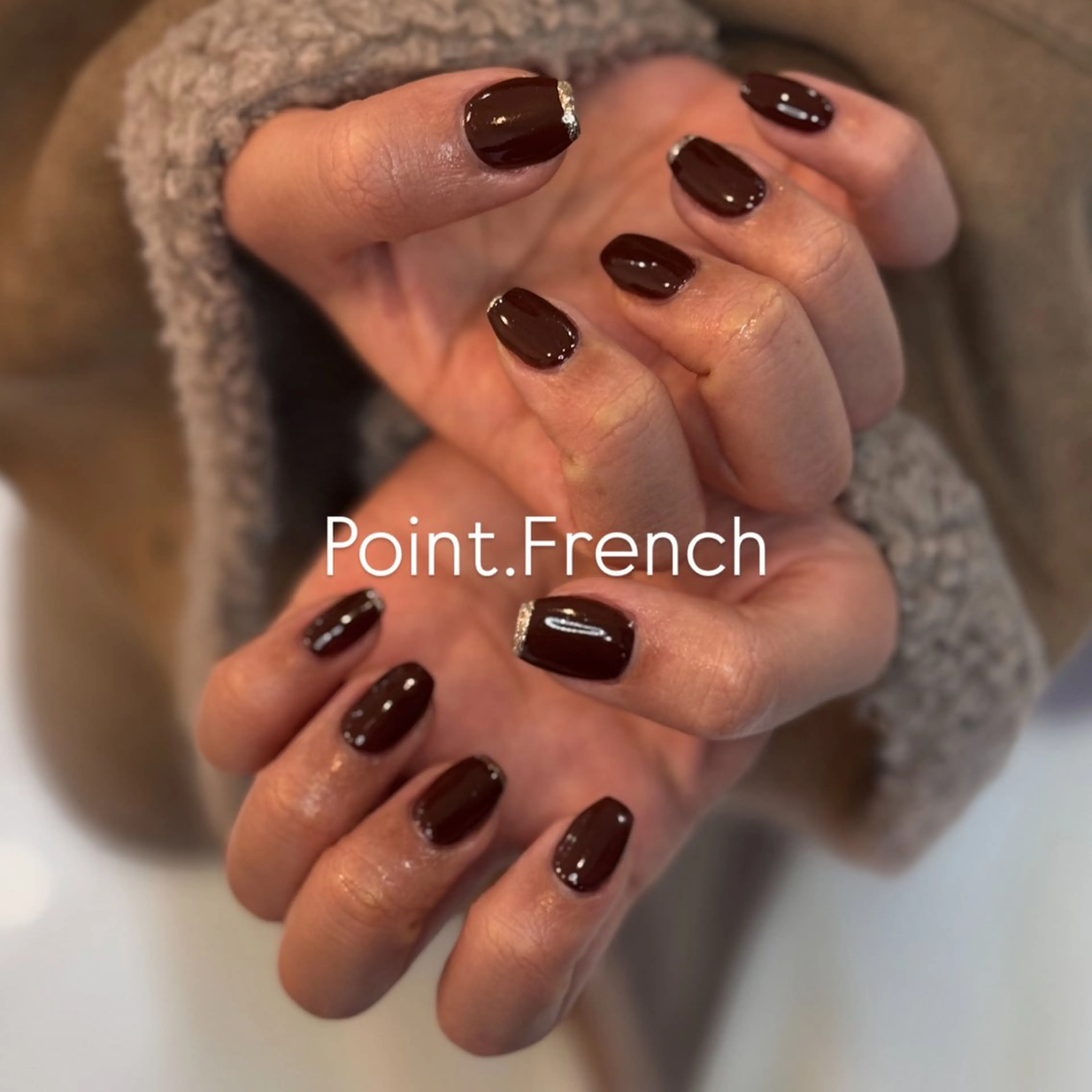 ネイル フレンチネイル ハンドネイル SOARE所属・Akari Ikehataのネイルデザイン