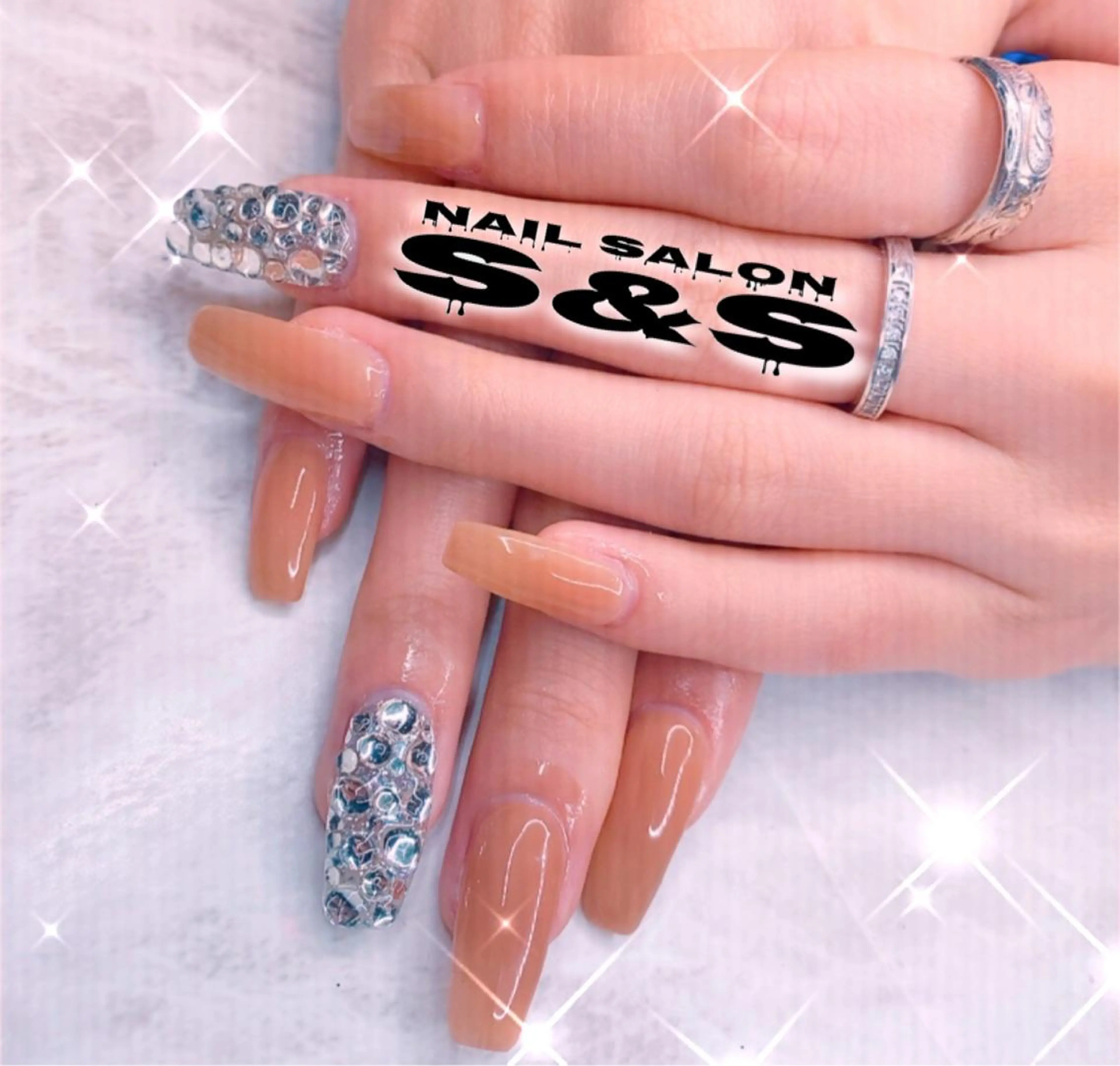 ネイル 長さ出し メンズネイル 持ち込み スカルプネイル S&S 村田小百合のネイルデザイン