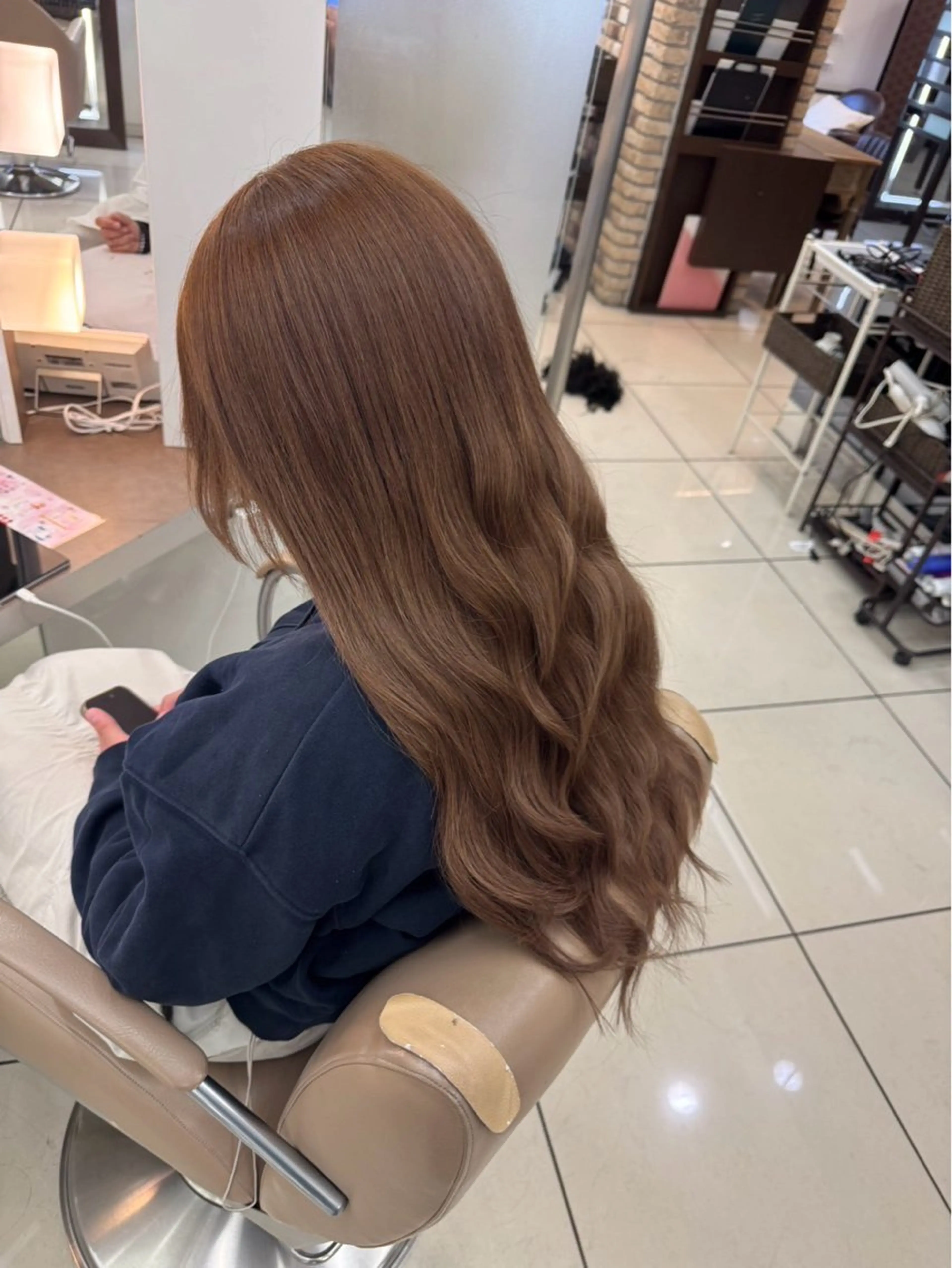 ロング カラー ヘアカラー メンズ特化 センターパート特化のヘアスタイル